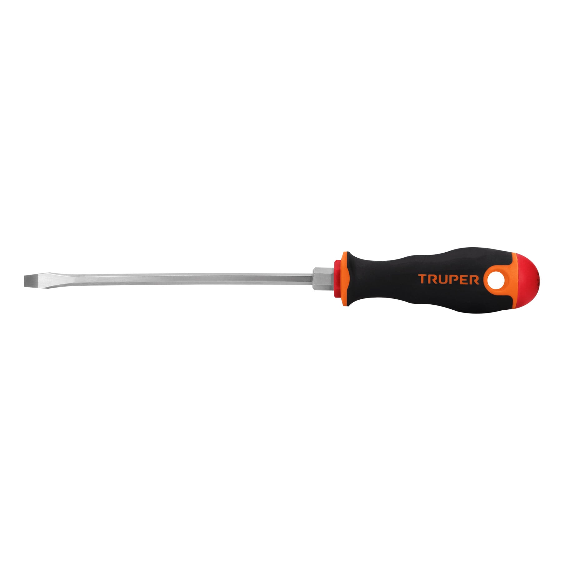 Desarmador plano 3/16" x 6" mango Comfort Grip, Truper