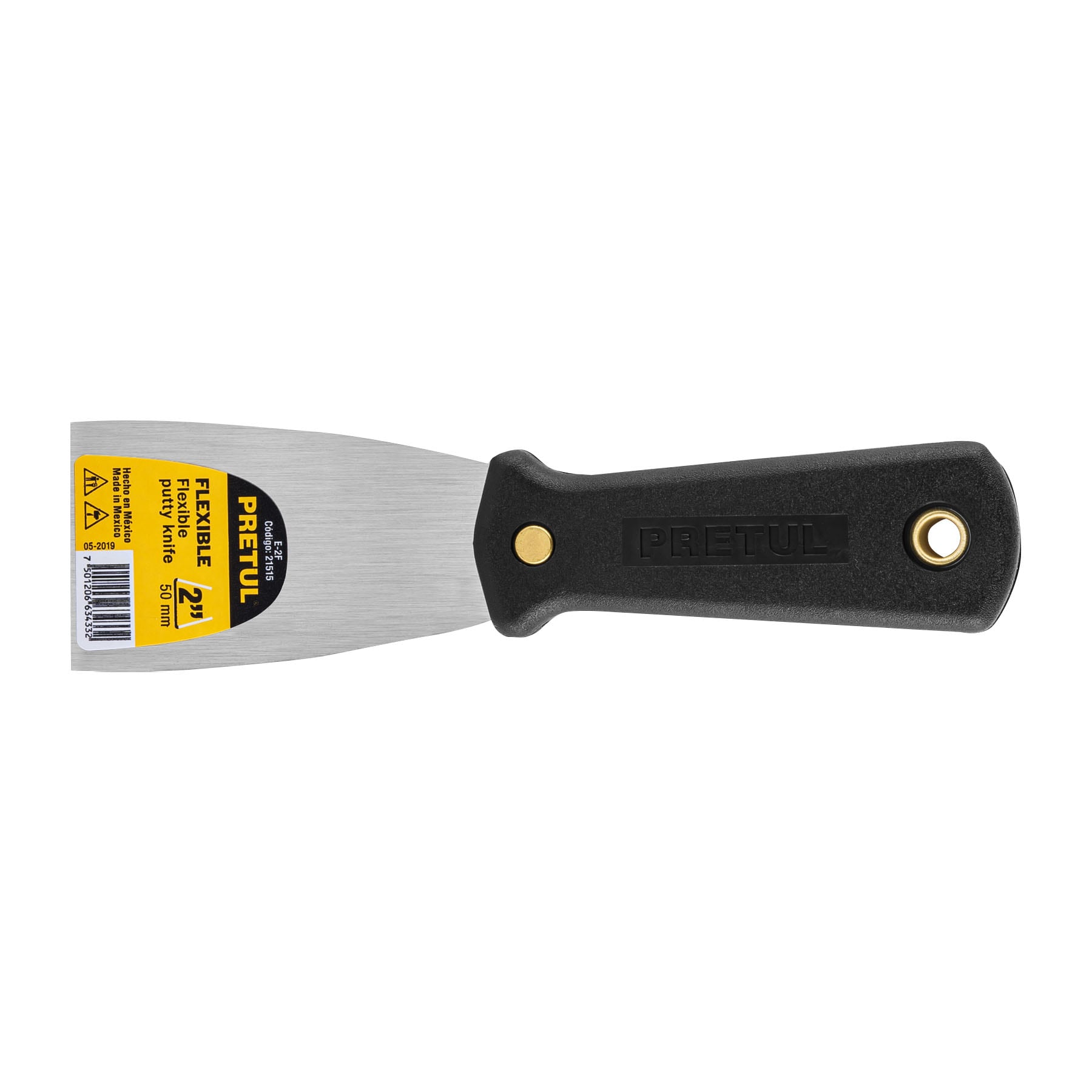 Espátula flexible 2" con mango de plástico, Pretul