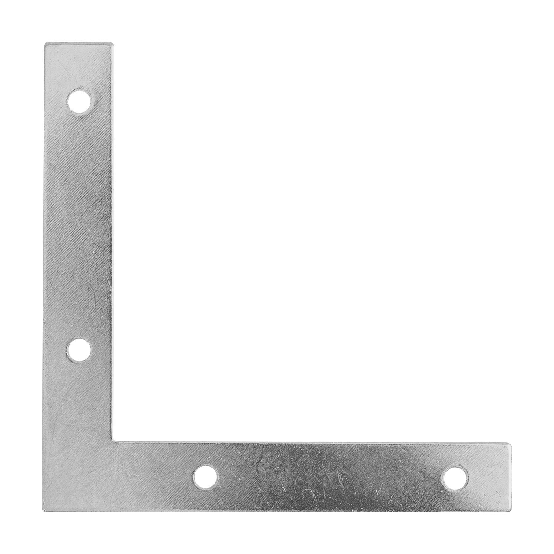 Bolsa con 24 escuadras planas cantoneras 4" x 4", Fiero