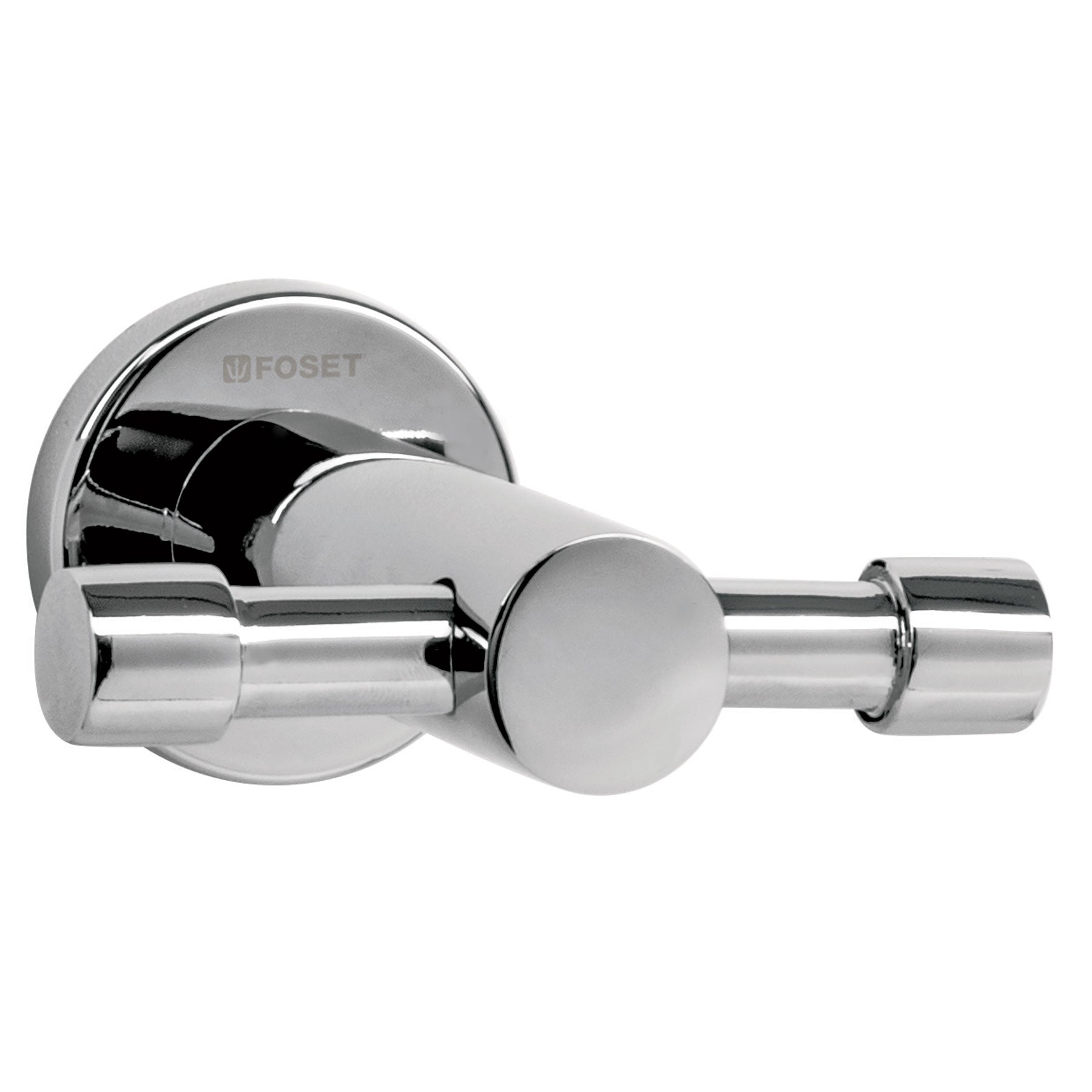 Gancho doble metálico cromo para toallas ELEMENT, Foset, ELA-73, 49667