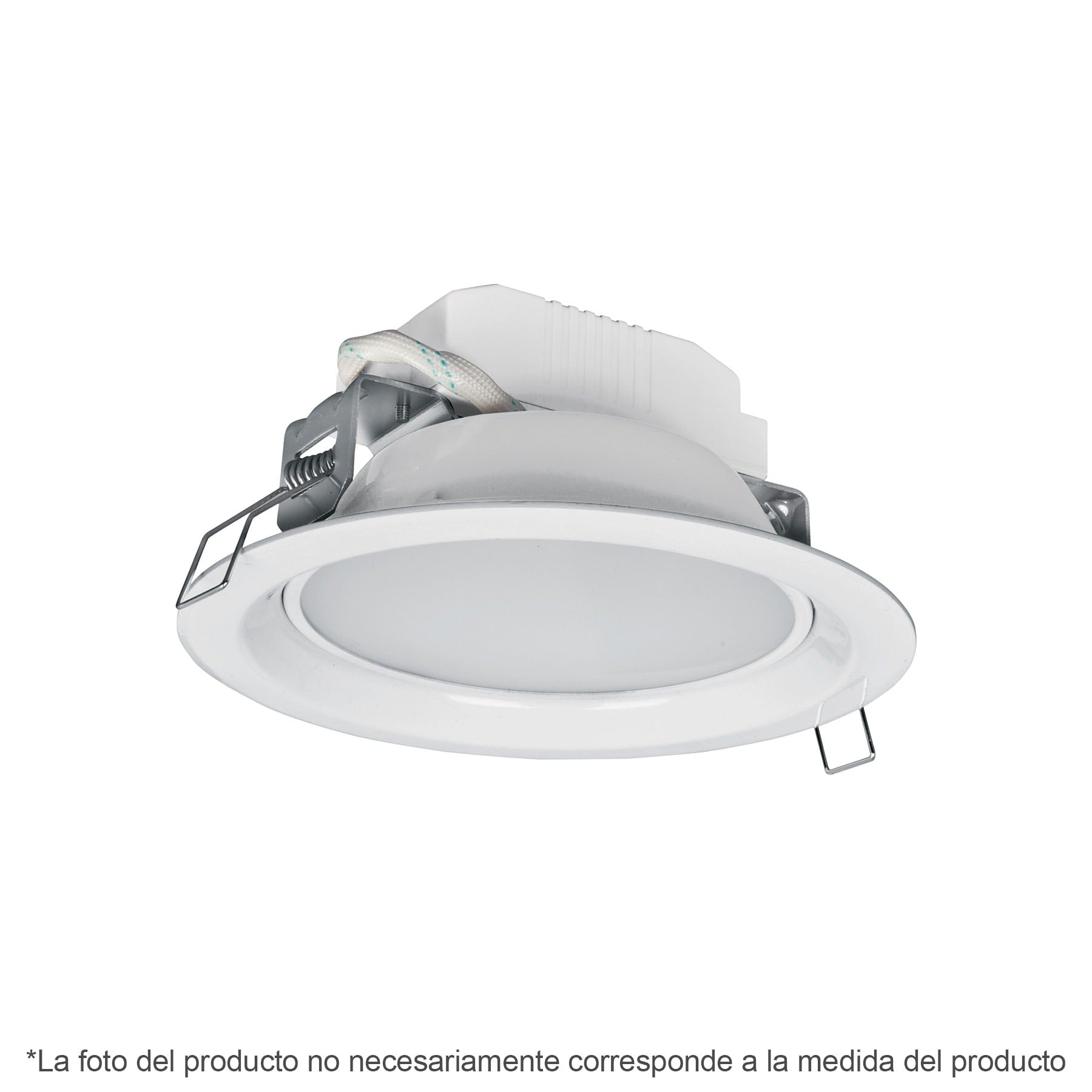 Luminario LED empotrable 5 W 3000 K, redondo, Volteck, EMP-100LC, 48094
