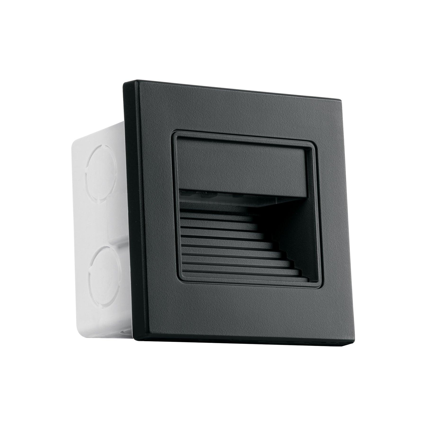 Luminario LED empotrable de cortesía 1W 3000K, negro, Volteck, EMP-701L, 49499