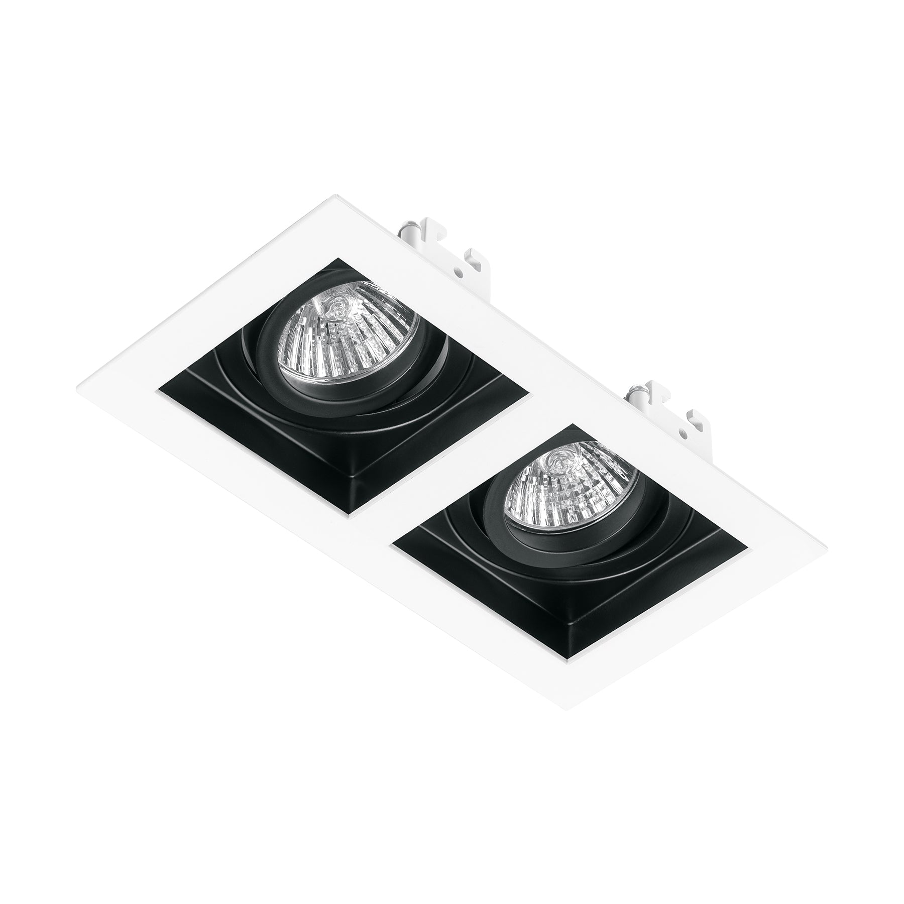 Luminario empotrable con 2 spots dirigibles, blanco, Volteck, EMP-720S, 49549