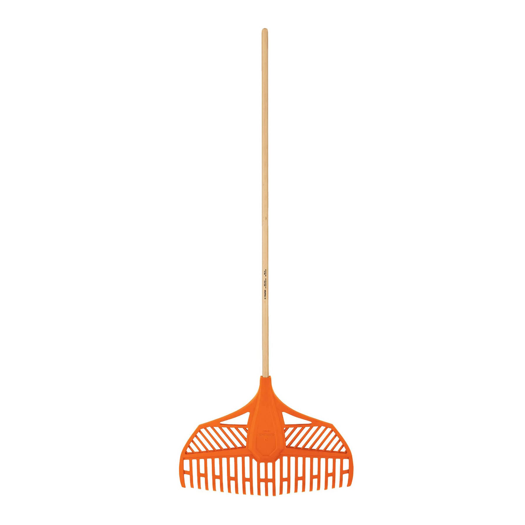 Escoba plástica para jardín, flexible, 23 dientes, mango 48"