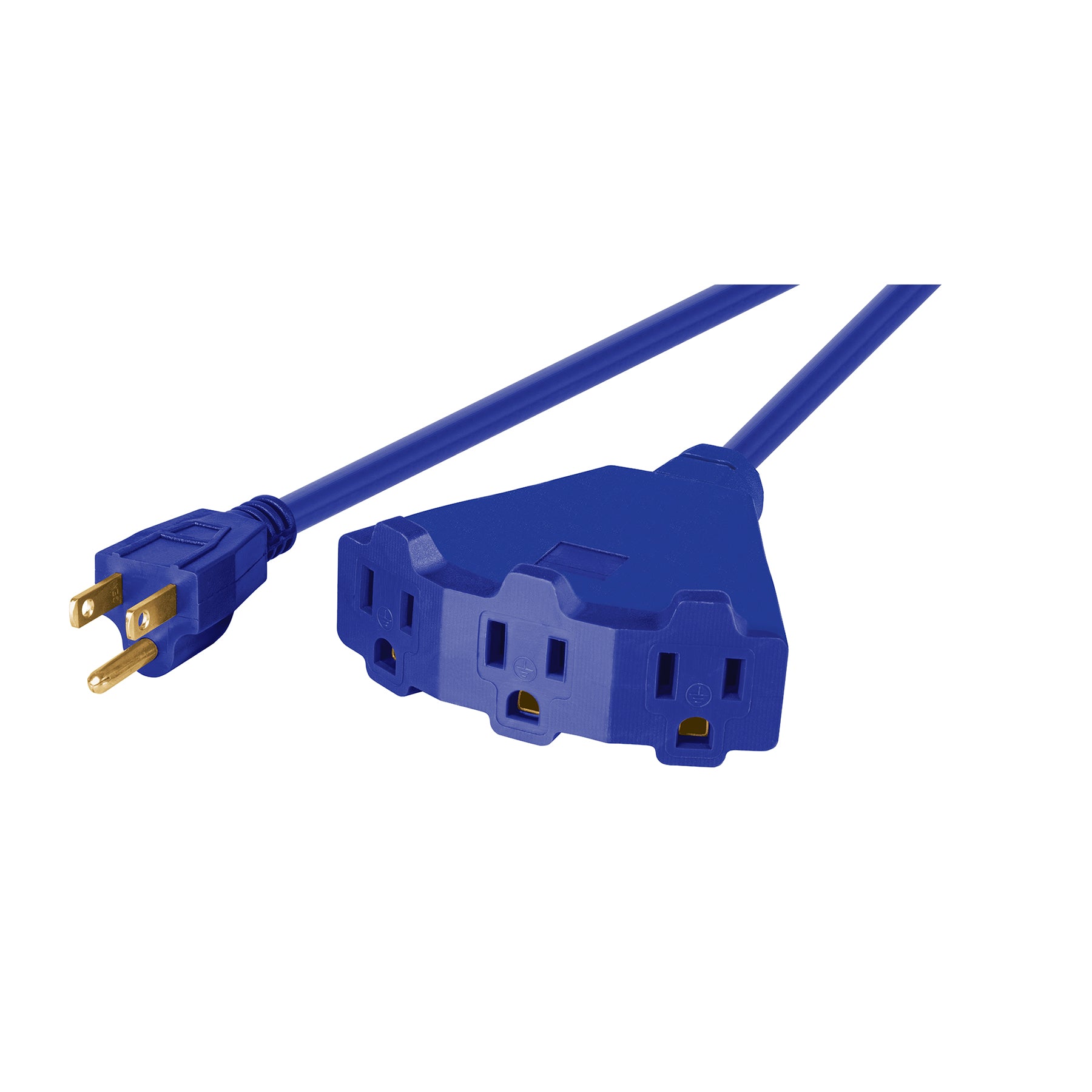 Extensión triple uso rudo 8 m tipo abanico 3x16 AWG, Volteck, ERA3-8X16, 48063