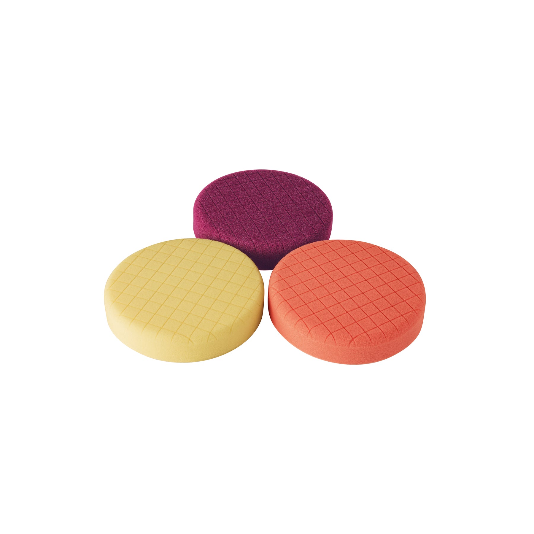 Juego de 3 esponjas para pulir de 6" hook and loop,Truper