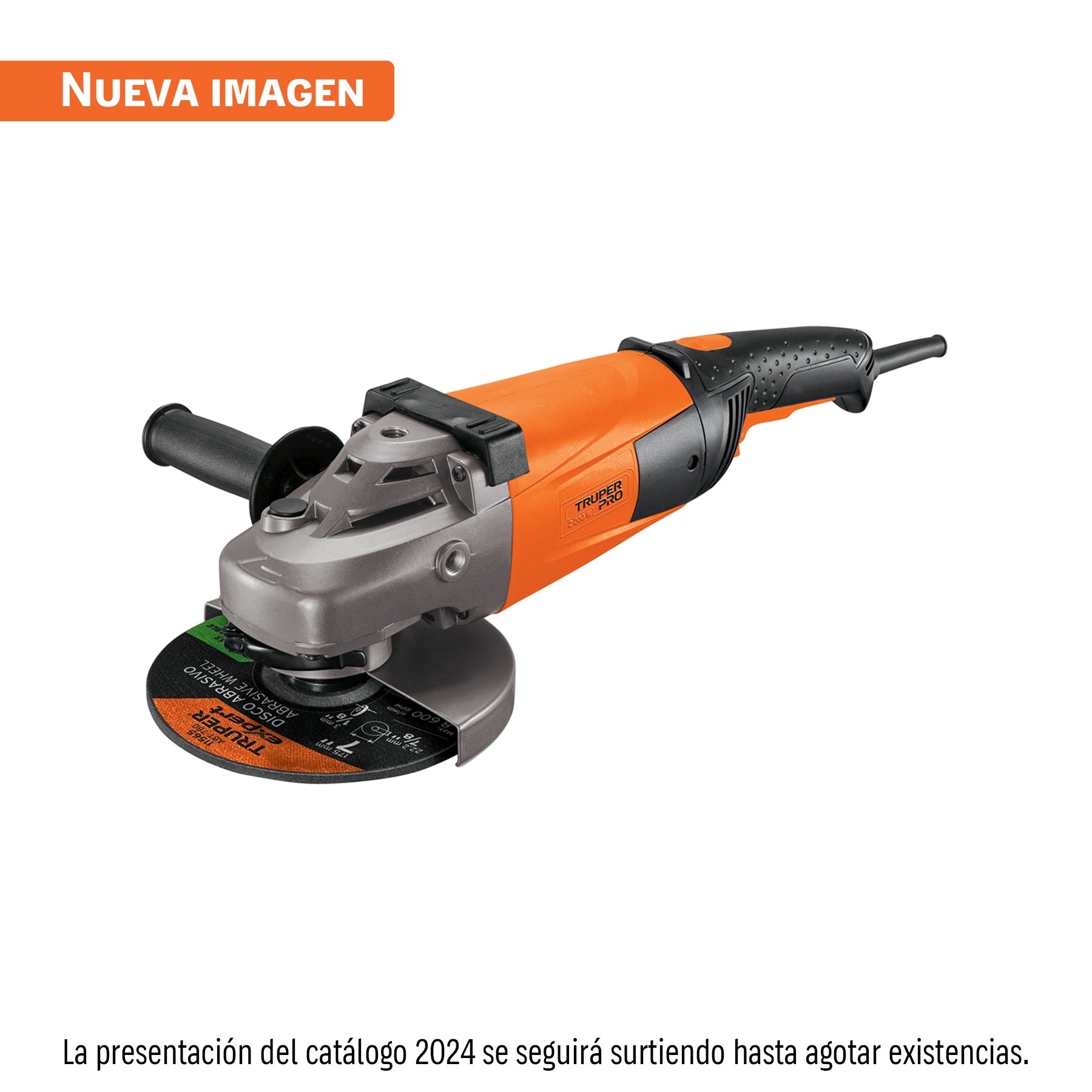 Esmeriladora angular 7", 2200W, Truper PRO