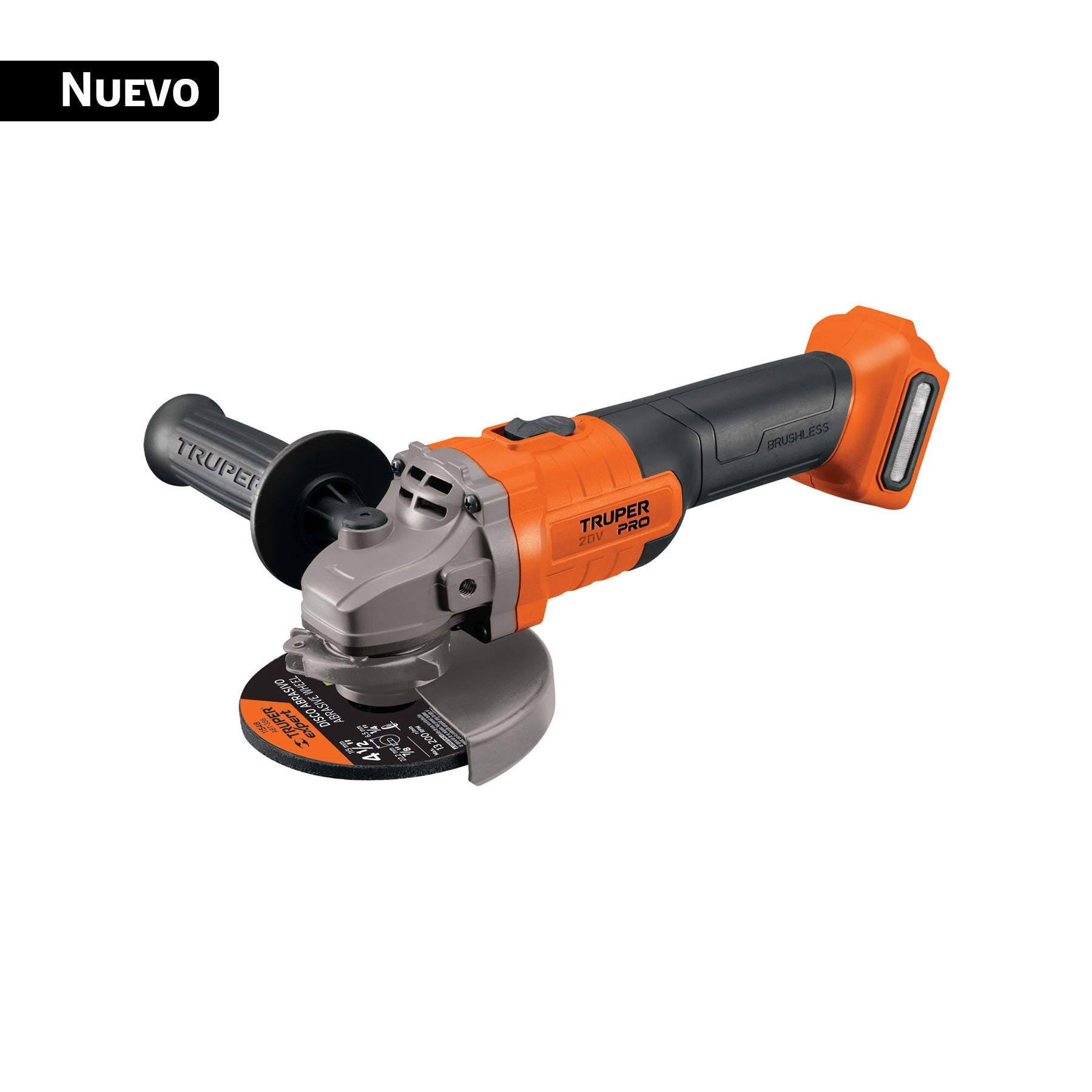 Esmeriladora inalámbrica 4-1/2", 20V, sin accesorios, PRO