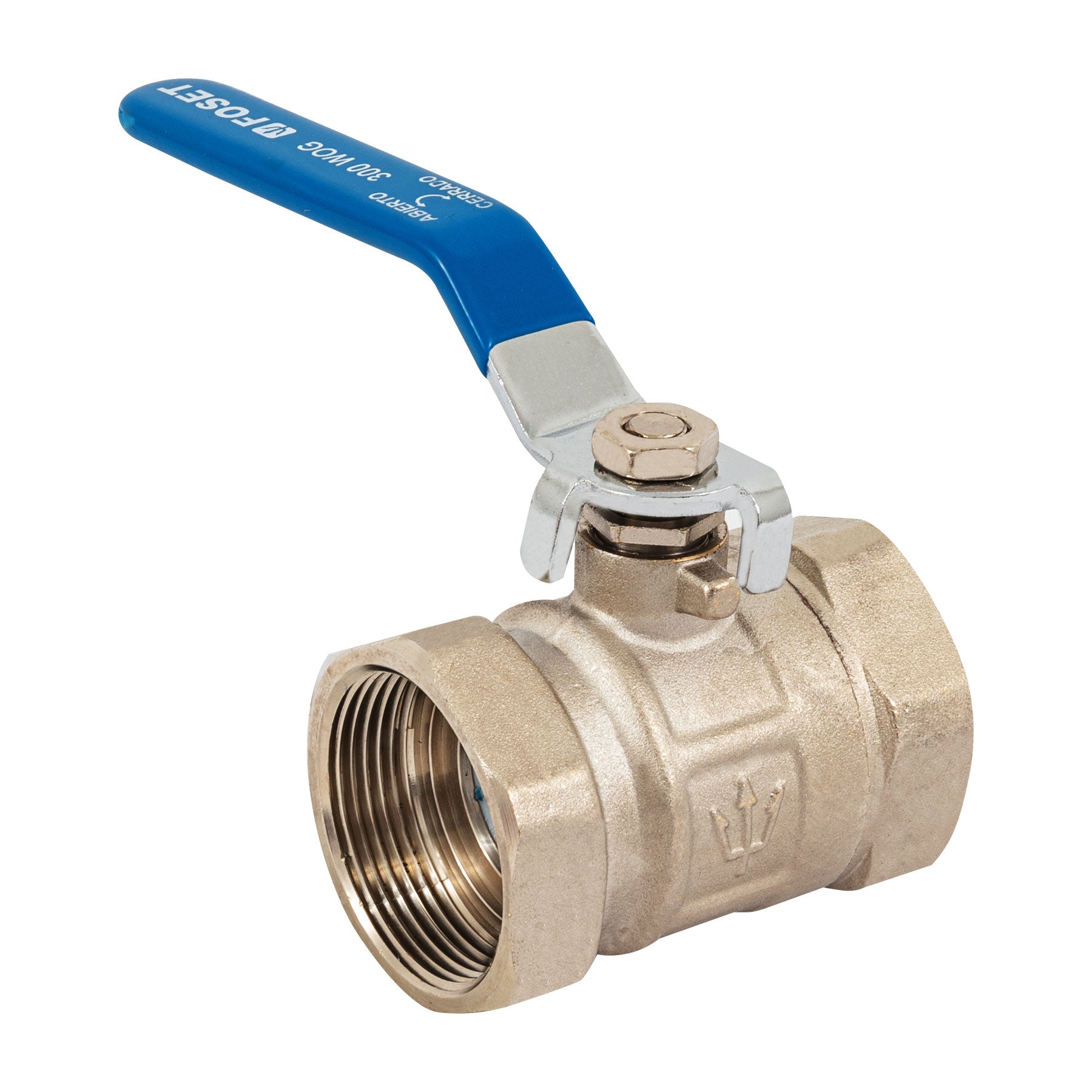 Válvula de esfera de latón, roscable 1-1/2", Foset