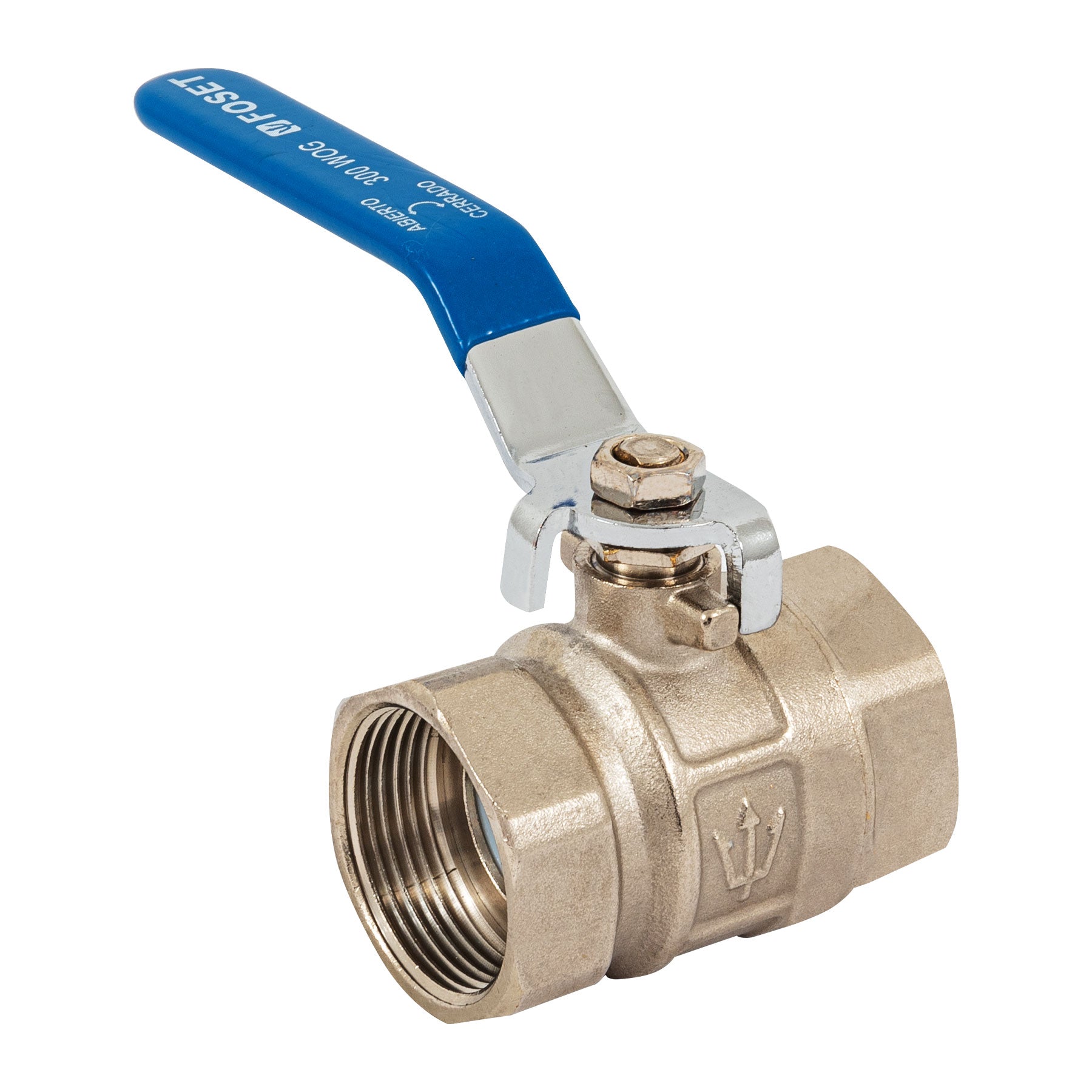 Válvula de esfera de latón, roscable 1-1/4", Foset