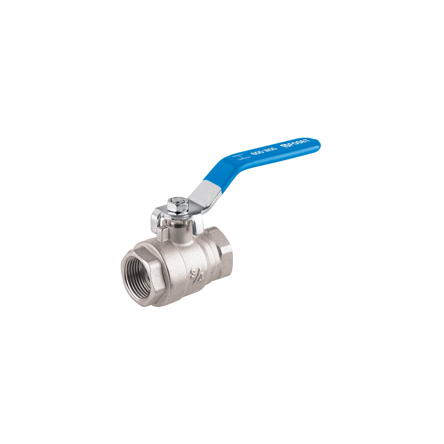 Válvula de esfera, de latón, roscable, 3/4", alta presión, Foset, ESRO-3/4X, 49476
