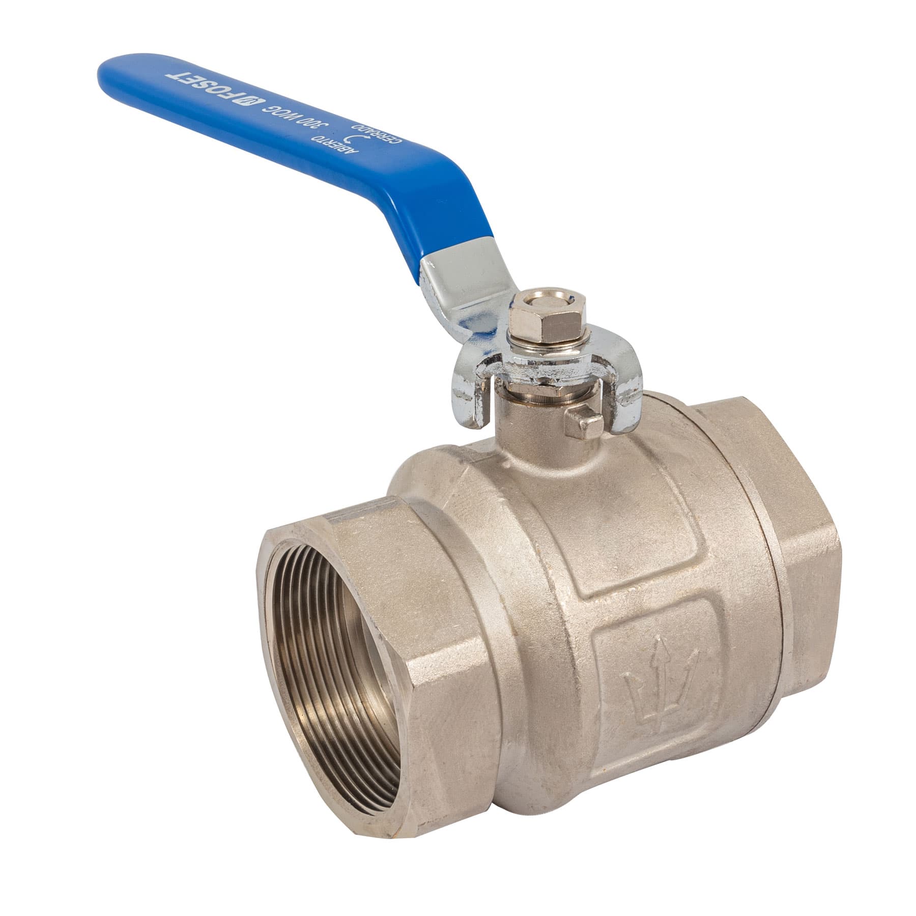 Válvula de esfera de latón, roscable 3", Foset