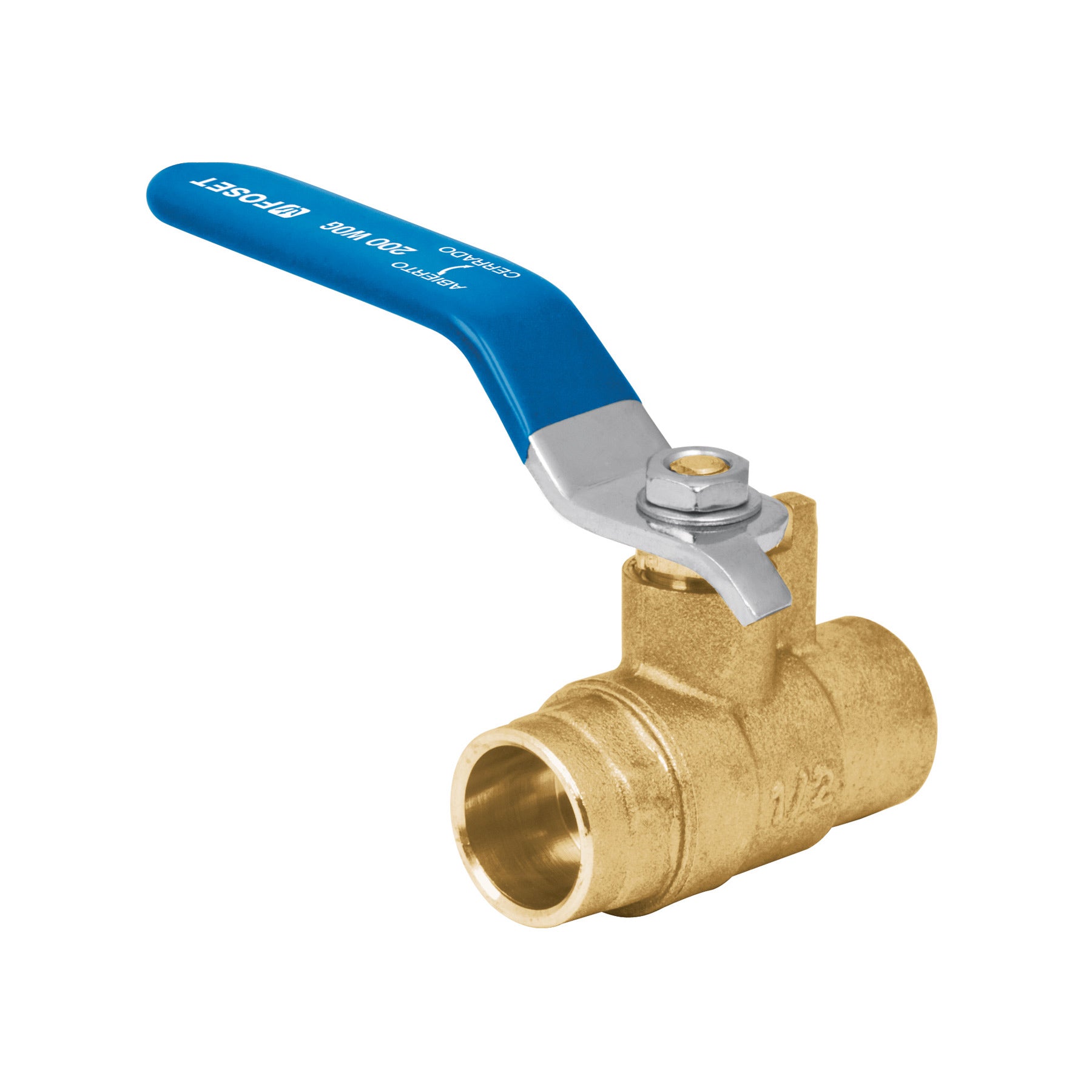 Válvula de esfera de latón, soldable 1/2", Foset