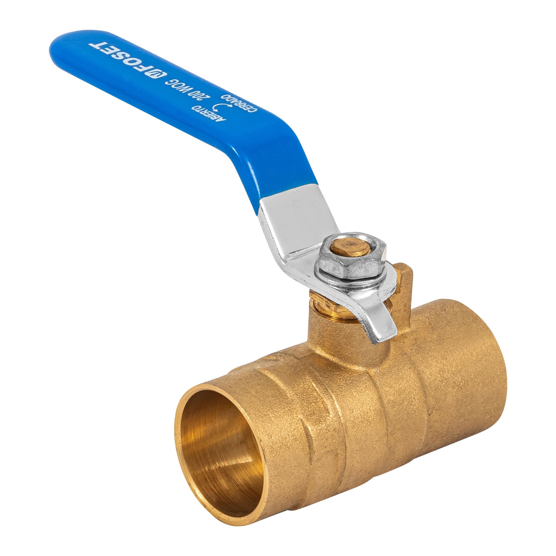 Válvula de esfera de latón, soldable 1", Foset