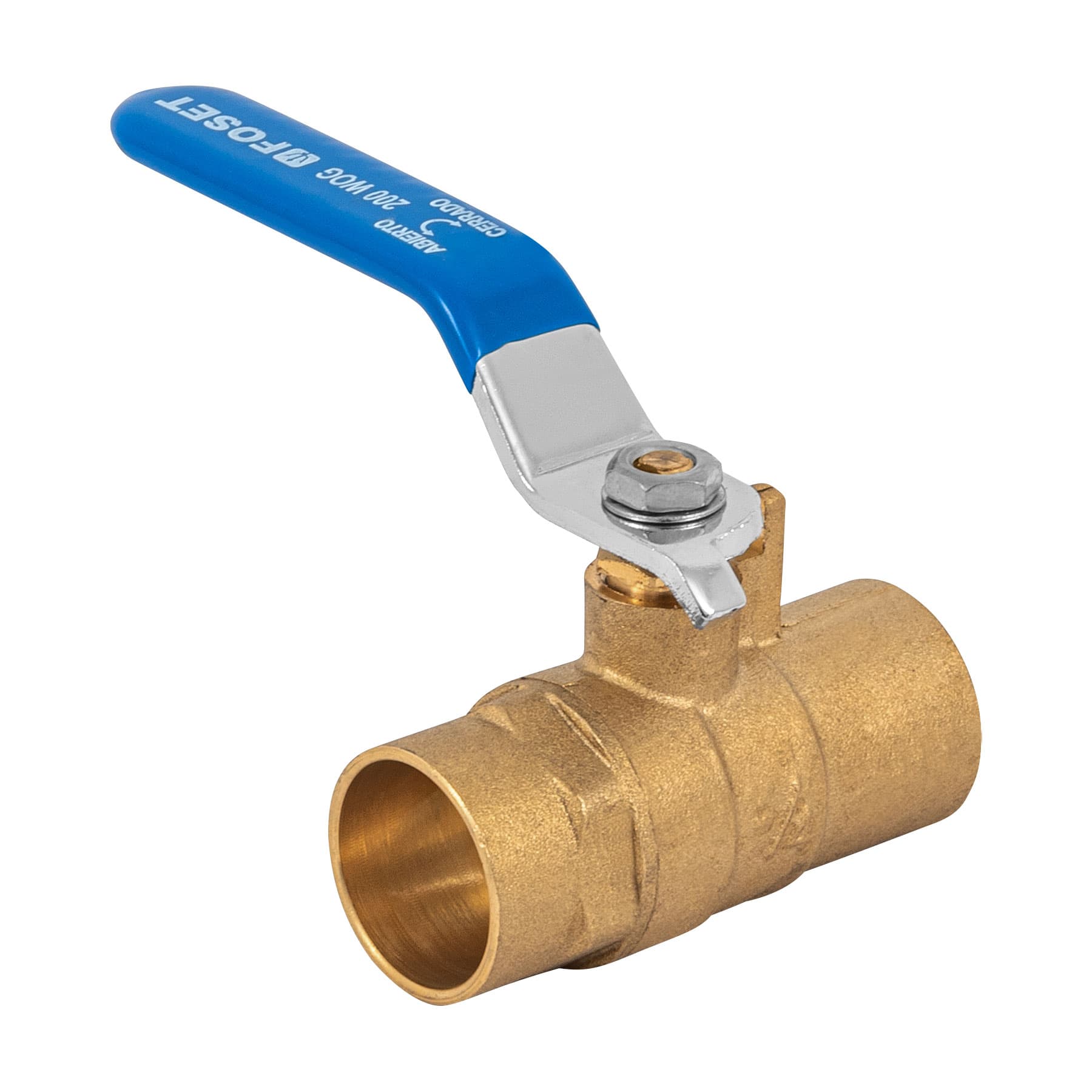 Válvula de esfera de latón, soldable 3/4", Foset