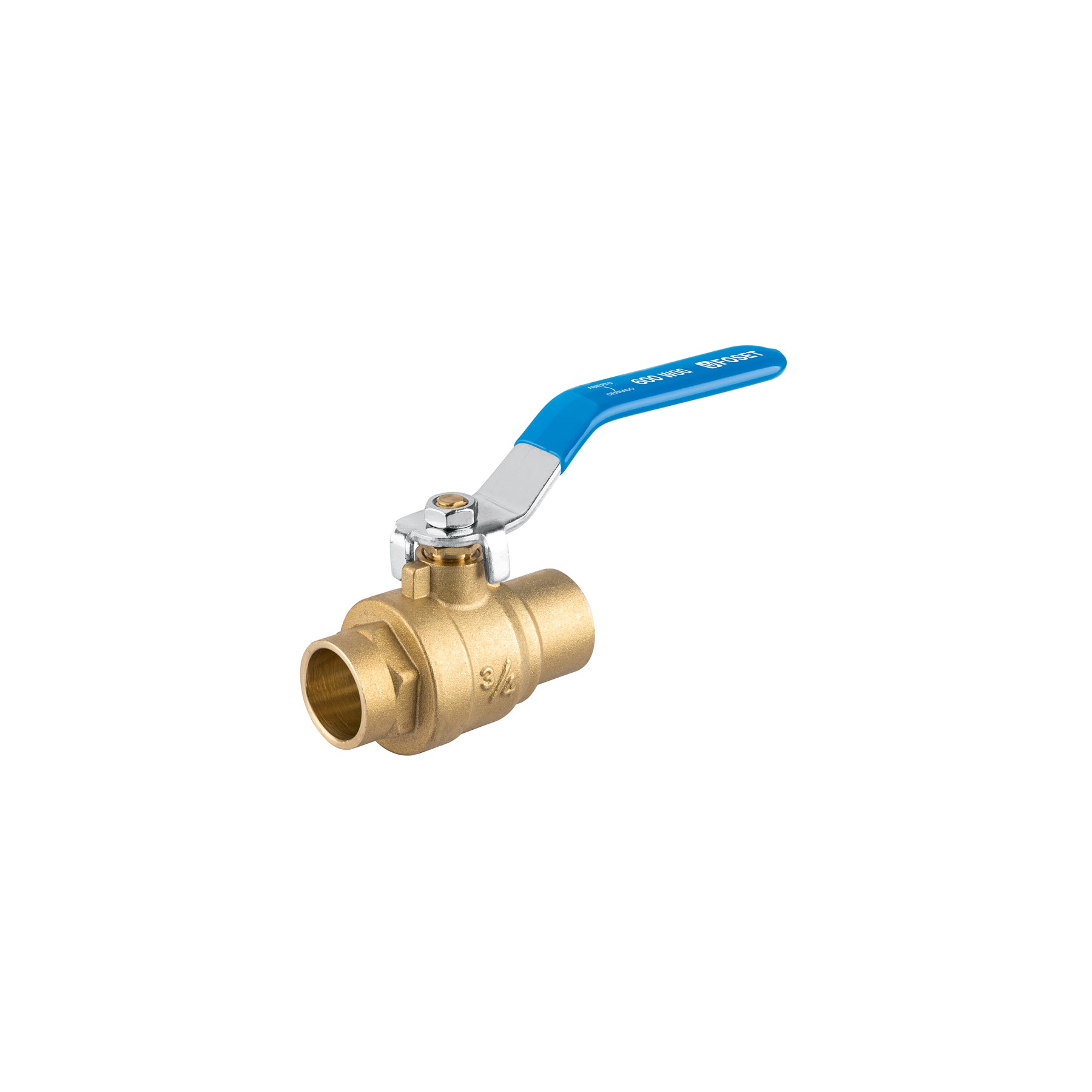 Válvula de esfera, de latón, soldable, 3/4", alta presión, Foset, ESSO-3/4X, 49482
