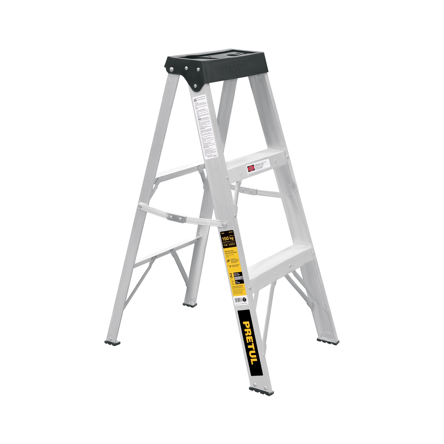 Escalera de tijera tipo III 2escalones, PRETUL