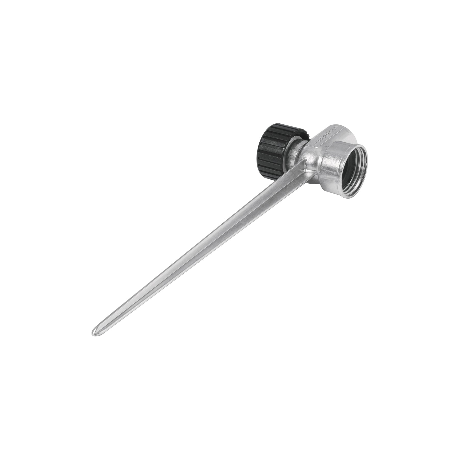 Estaca metálica universal 8" dos vías, para aspersor, Truper
