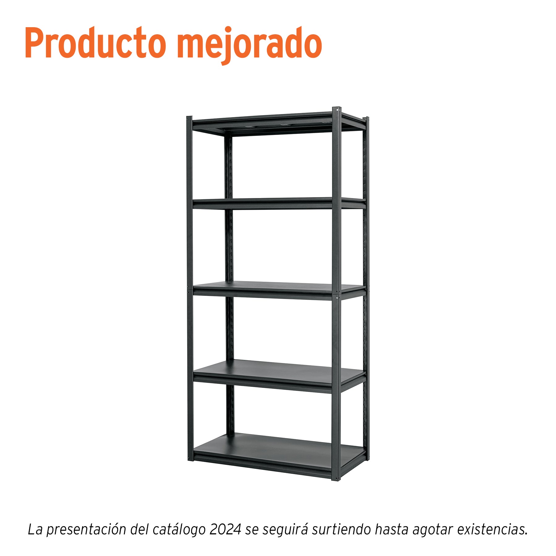 Estante metálico 5 repisas capacidad 80 Kg,180x45x85, Truper