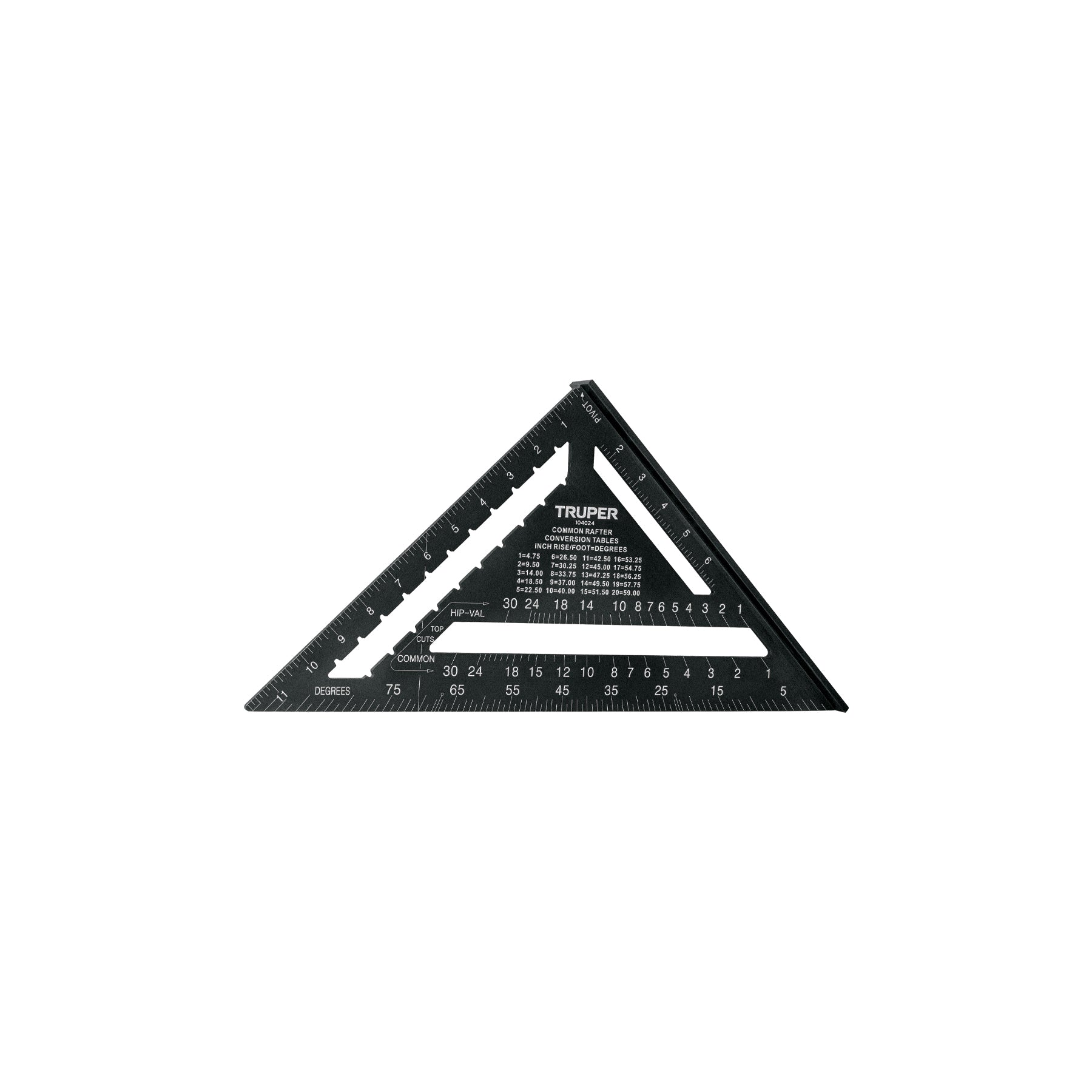 Escuadra 12" de aluminio color negro, para muros de yeso, Trupe