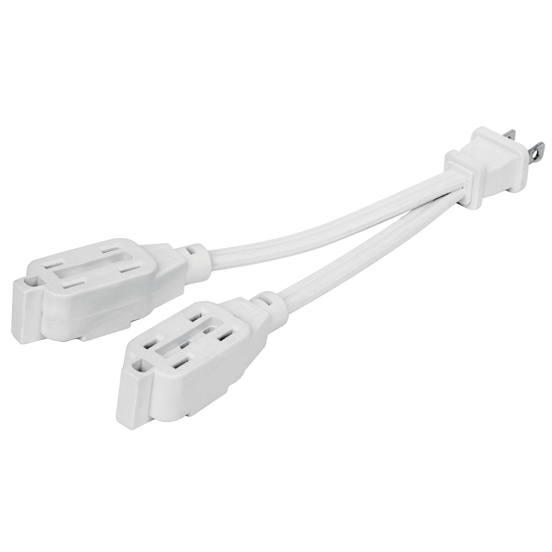 Mini extensión eléctrica doméstica dual 10 cm, blanca, Volteck, EXDO-6, 46353