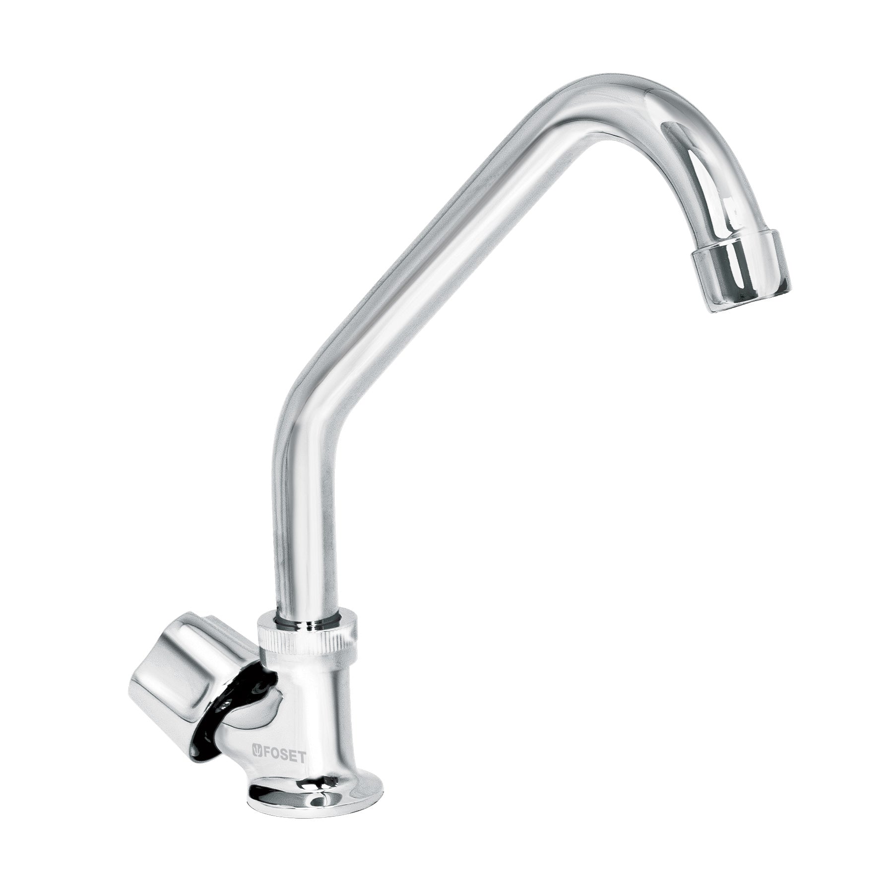 Llave individual fregadero, cuello corto, hexagonal, BASIC
