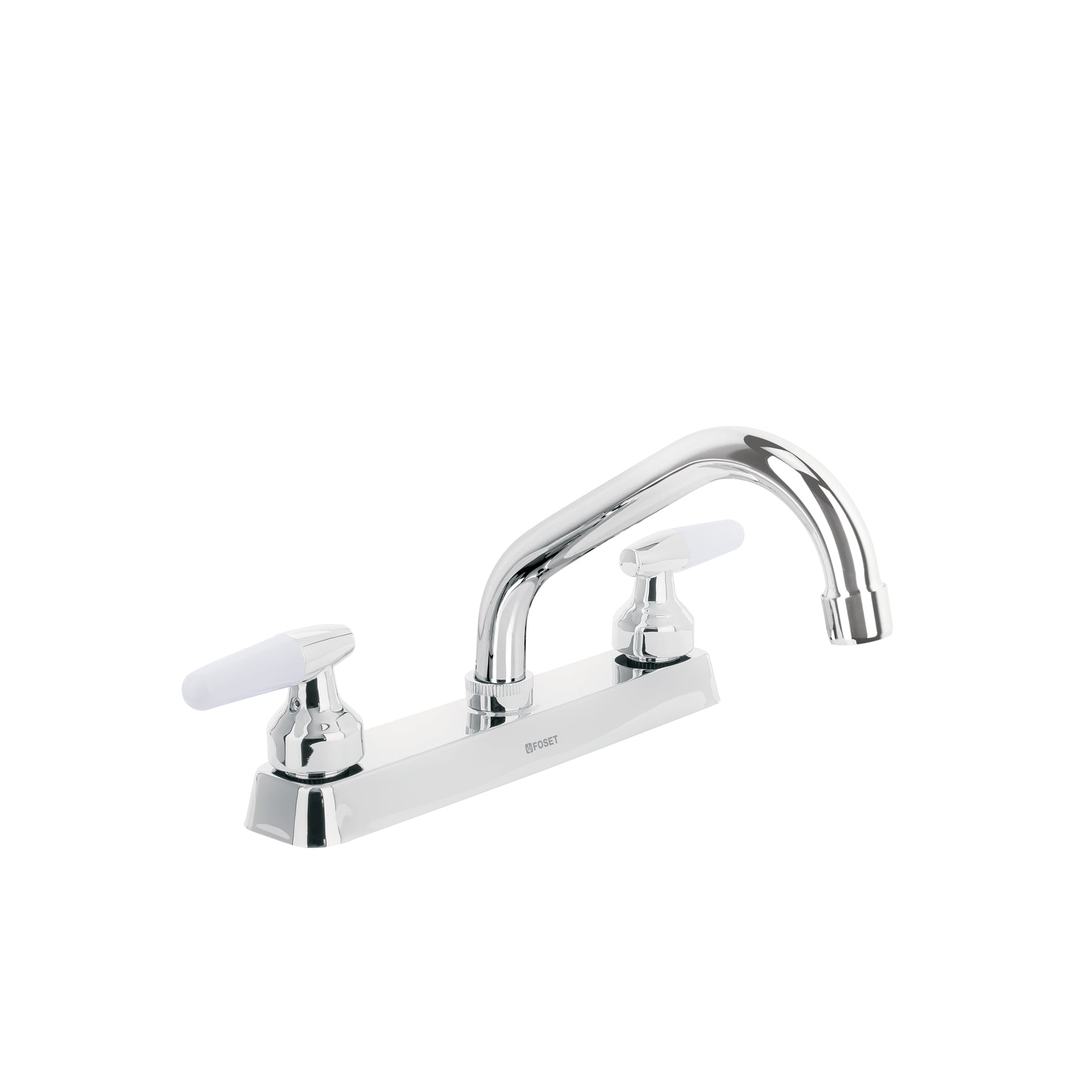 Mezcladora 8" fregadero cromo, cuello corto, cono, BASIC, Foset, F-317I, 45610