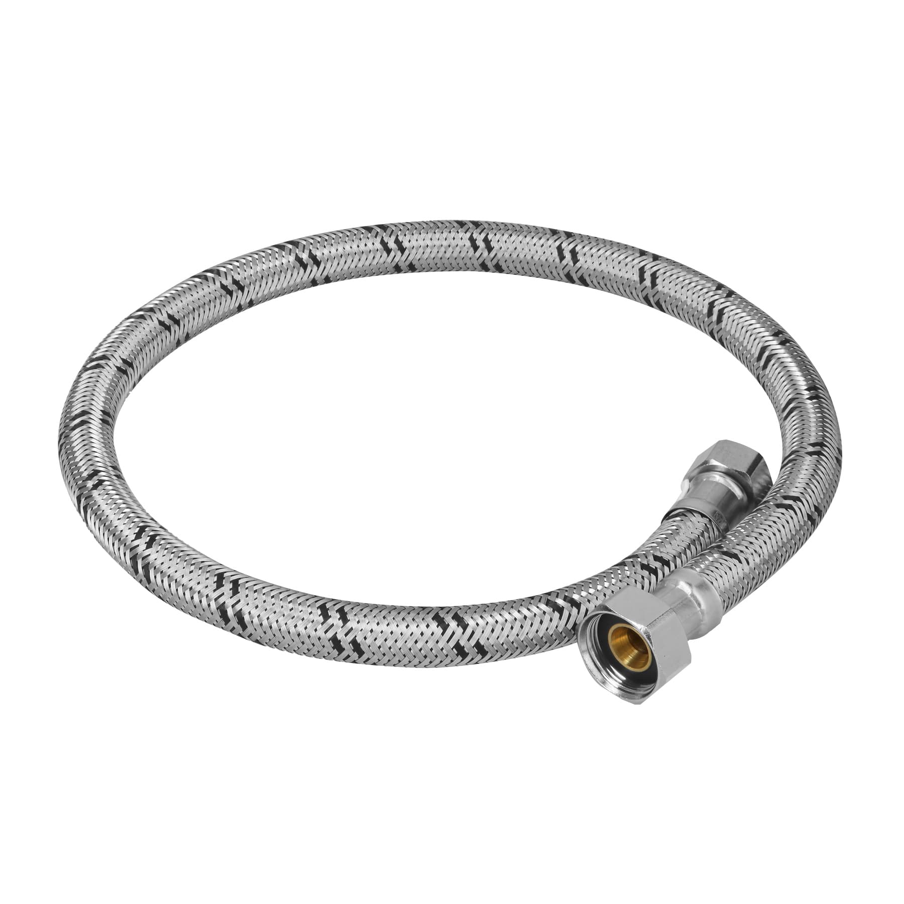Manguera para boiler, acero inoxidable 1/2"x3/4", 80 cm, Foset