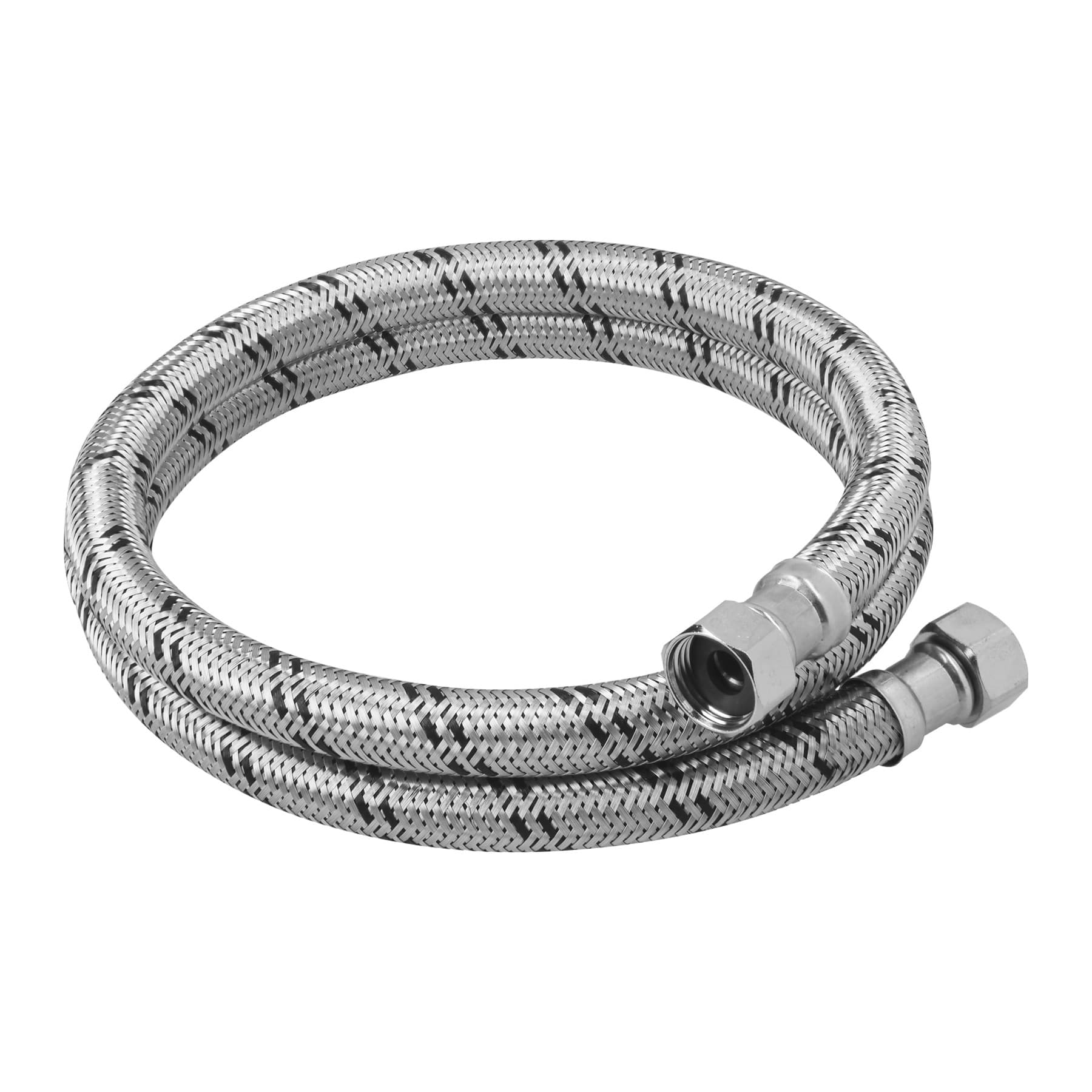 Manguera para boiler, acero inoxidable 1/2"x1/2", 120 cm, Foset
