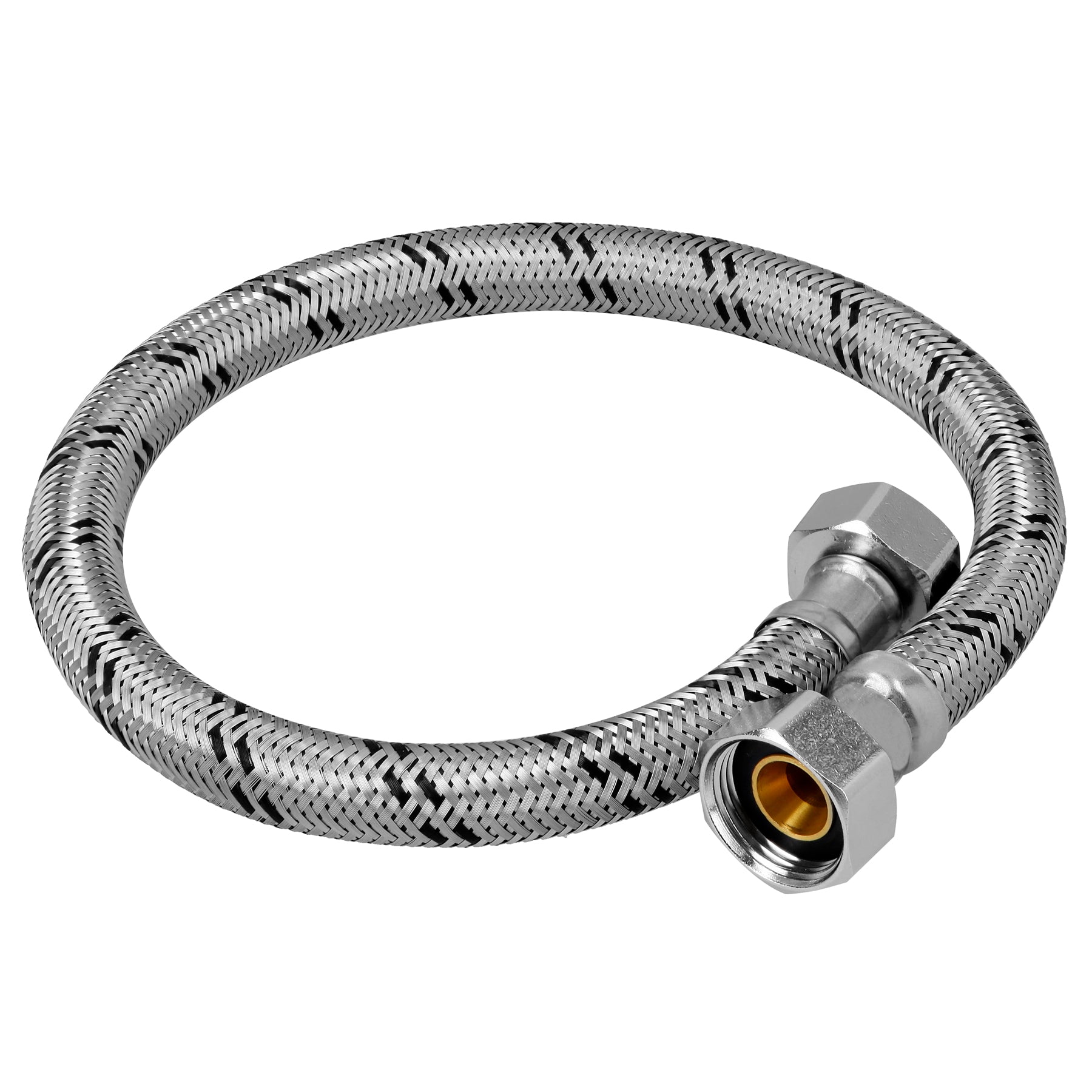 Manguera para boiler, acero inoxidable 3/4"x3/4", 60 cm, Foset