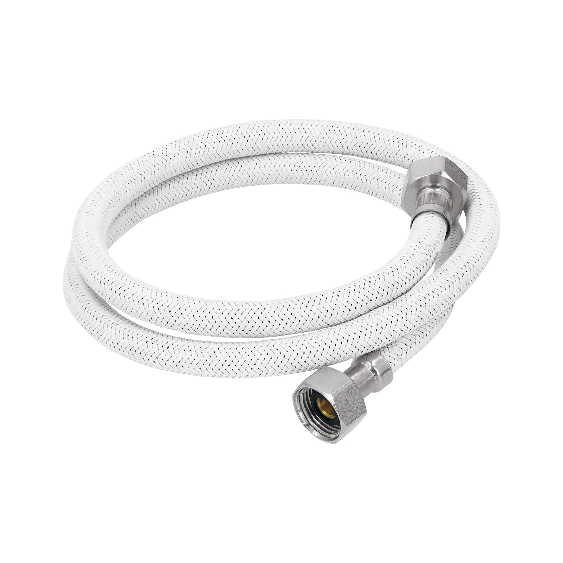 Manguera lavabo/fregadero, vinilo blanco, 1/2"x1/2", 100 cm, Foset, FFR-100B, 45316