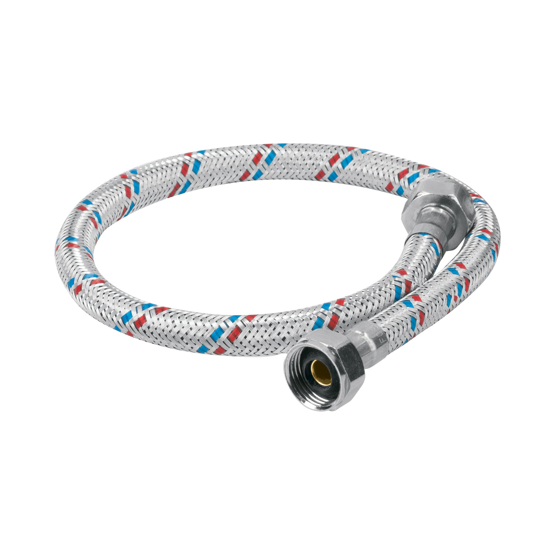 Manguera lavabo/fregadero, aluminio, 1/2"x1/2",55 cm, BASIC, Foset, FFR-55P, 26021