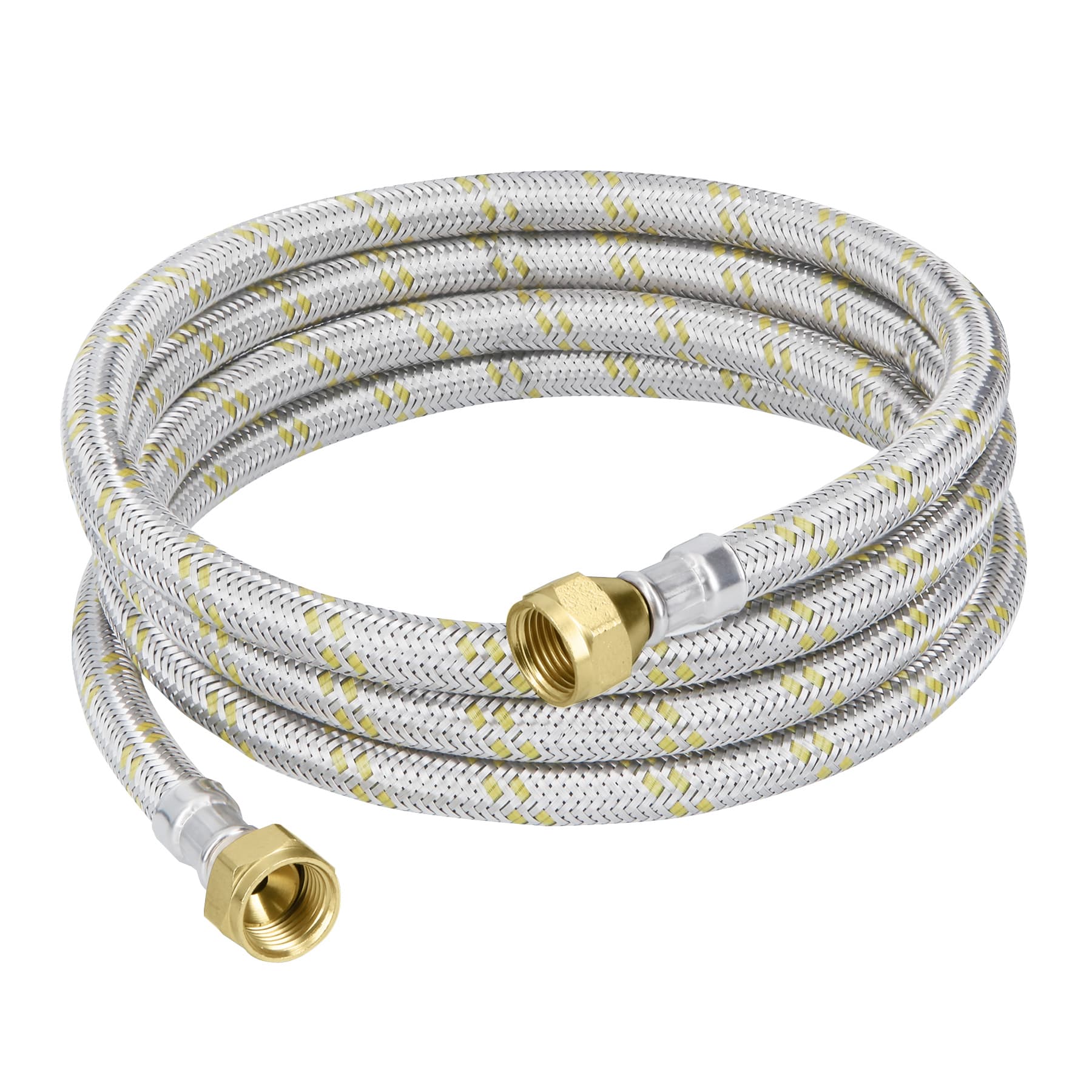 Manguera para gas, acero inoxidable 3/8" x 3/8", 200 cm, Foset