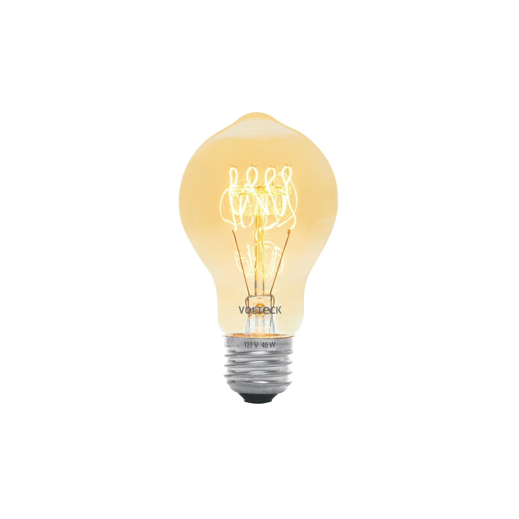 Lámpara incandescente vintage 40 W tipo bombilla, Volteck, FIV-40B, 47103