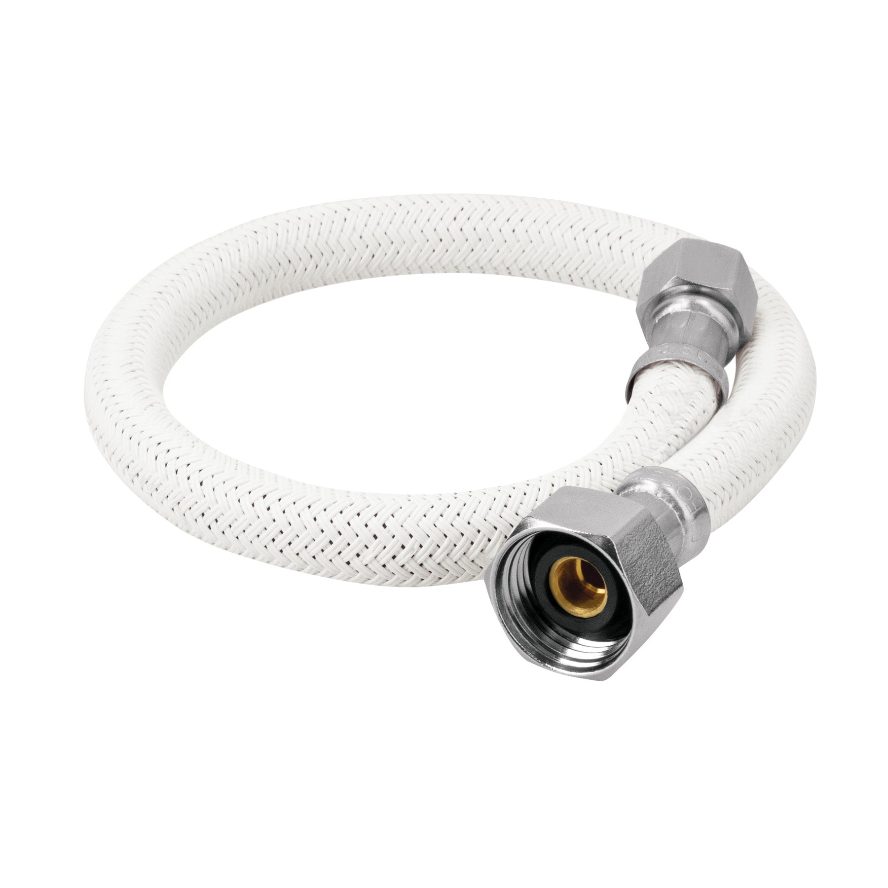 Manguera lavabo/fregadero, vinilo blanco, 1/2" x 3/8",40 cm, Foset, FLA-40VL, 45491