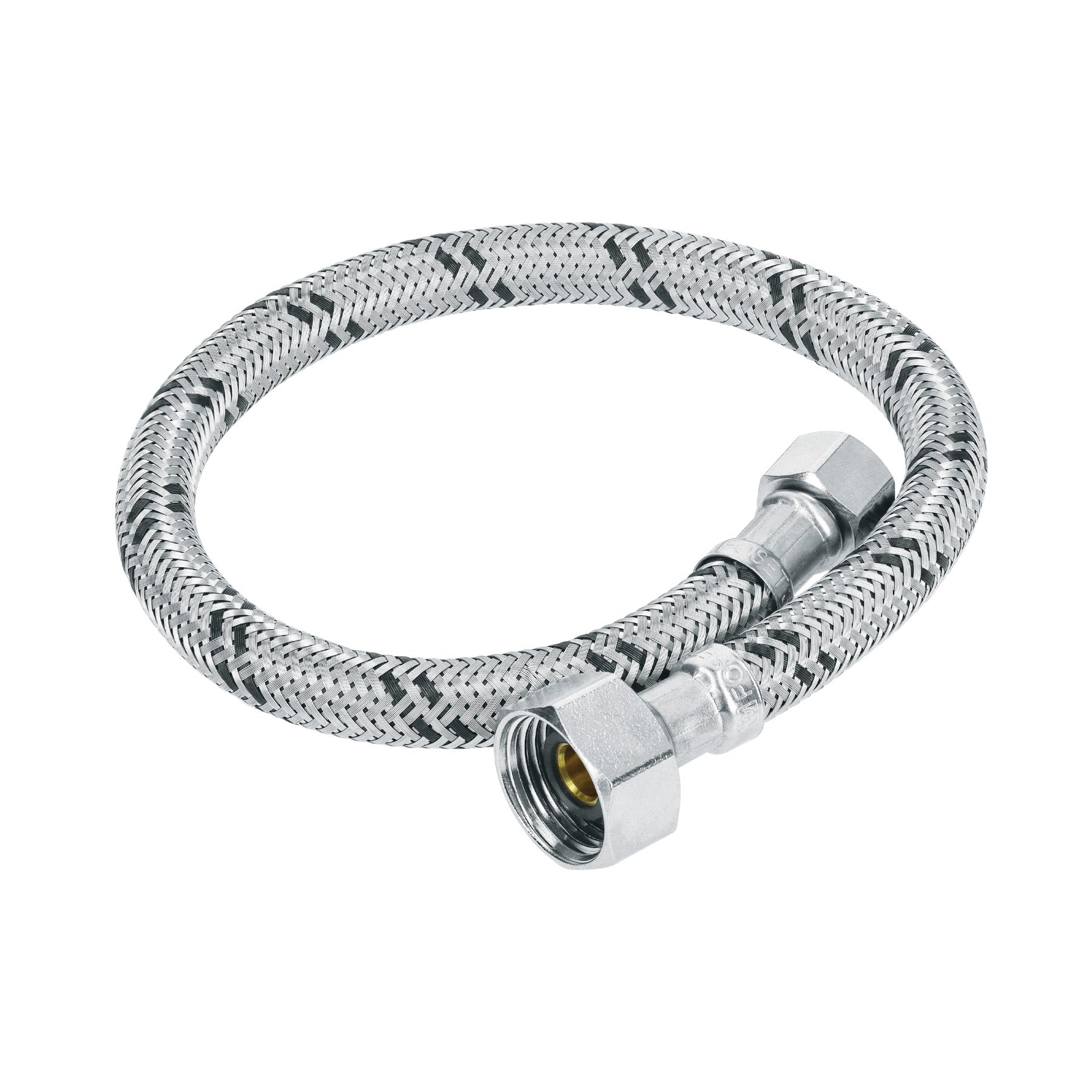 Manguera lavabo/fregadero, acero inoxidable 1/2" x 3/8", 40 cm