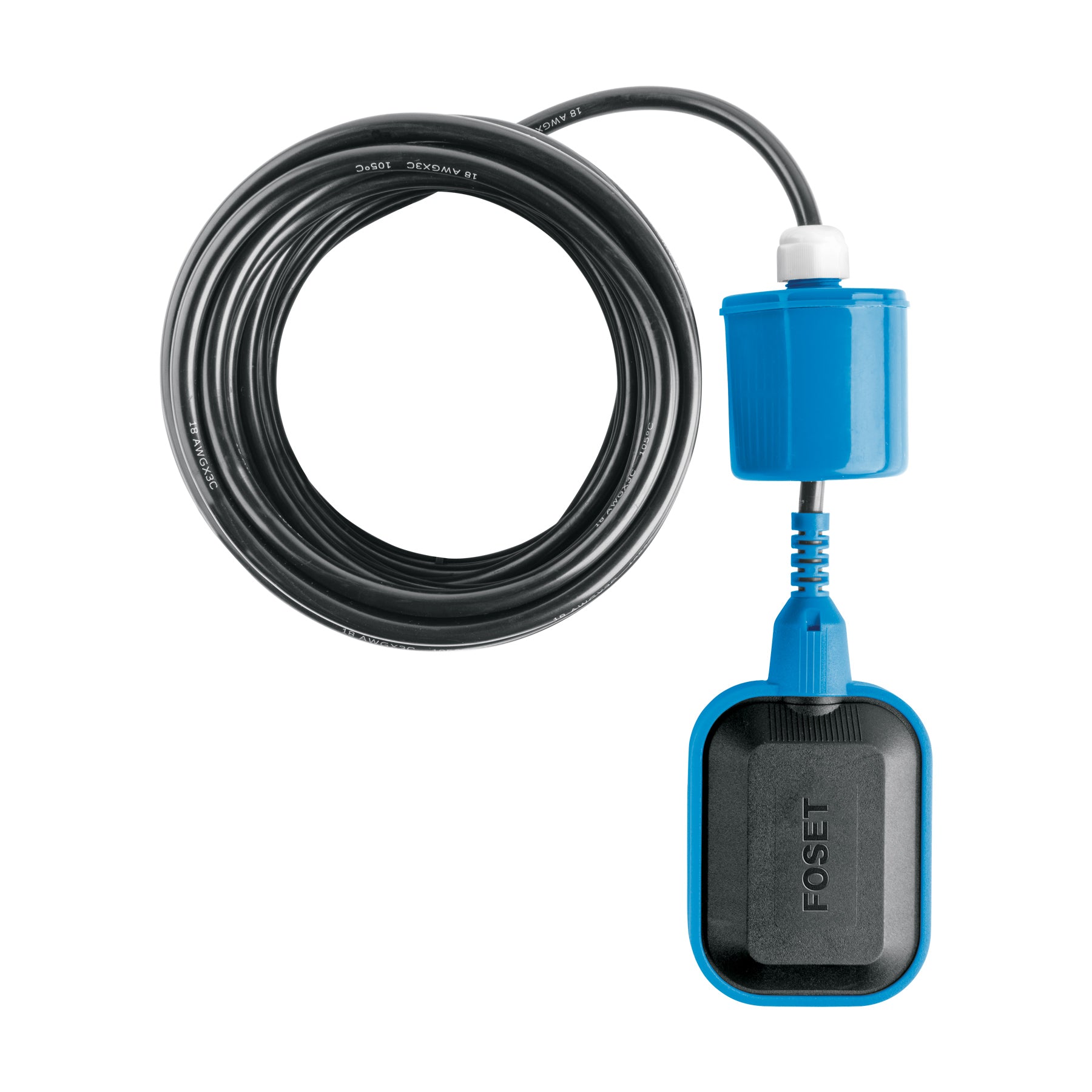 Flotador eléctrico con cable de 10 m, 10 A, Foset, FLE-10, 49761