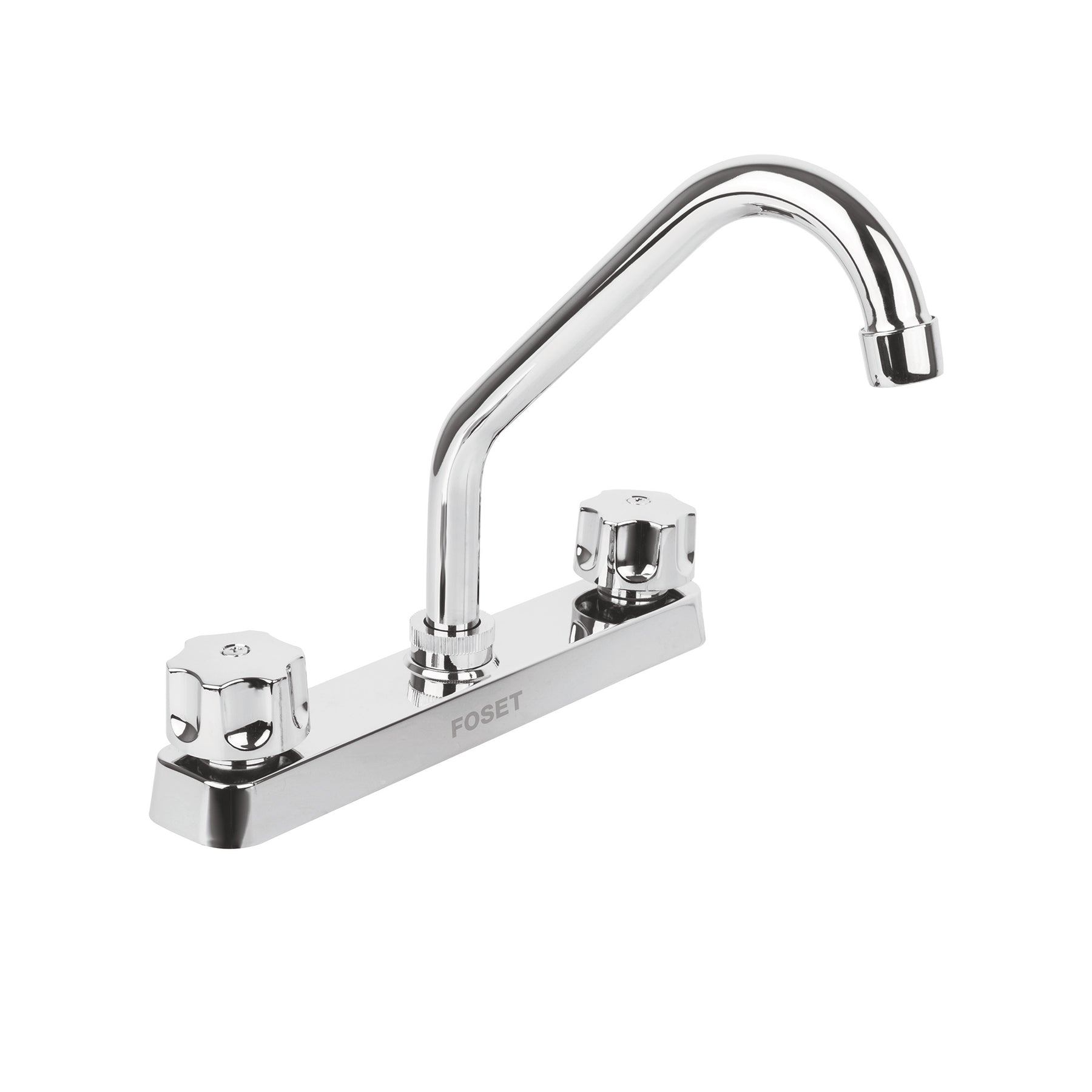 Mezcladora 8" fregadero, ABS, cuello corto, hexagonal, BASIC