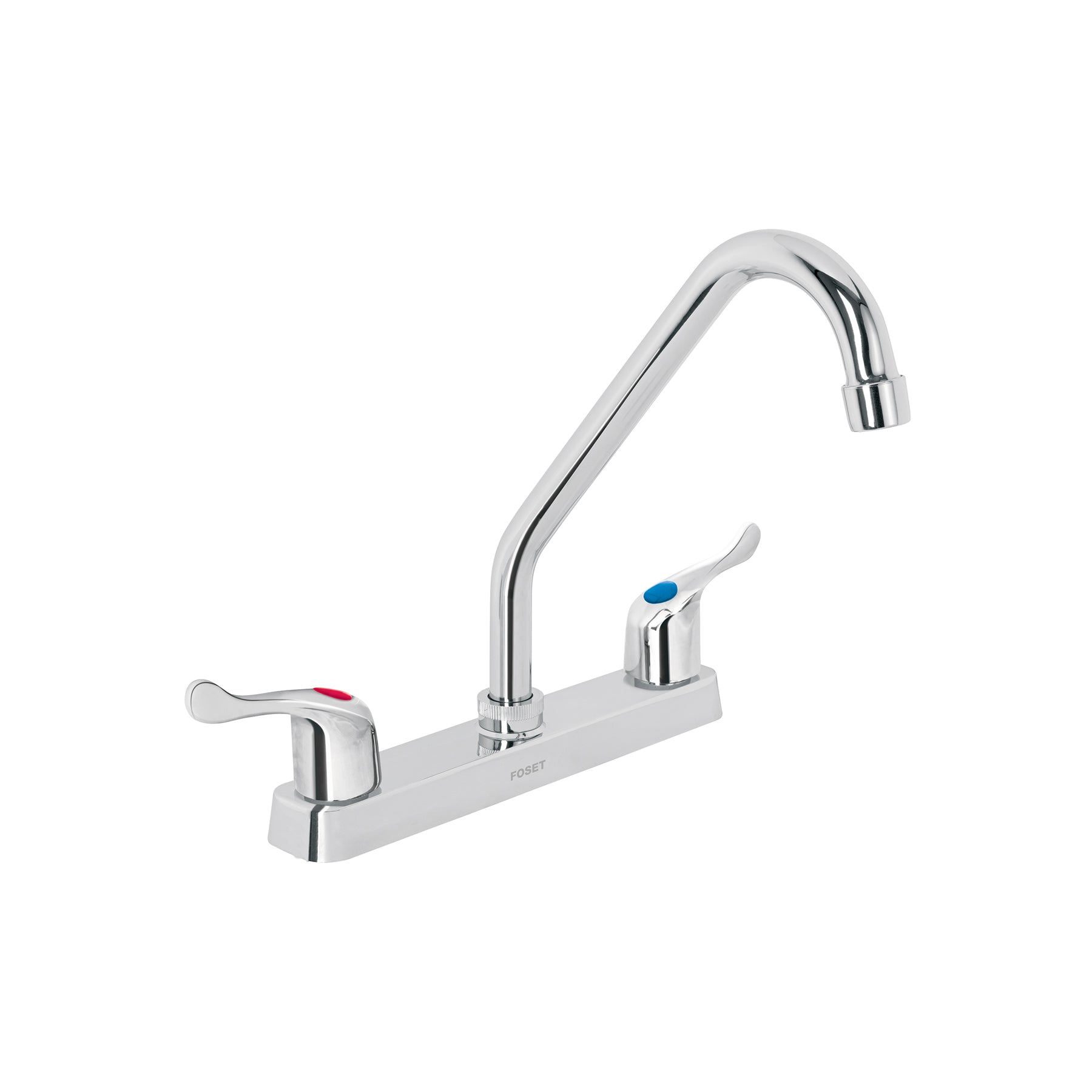 Mezcladora 8" fregadero, ABS, cuello largo, palanca, BASIC, Foset, FP-318P, 45515