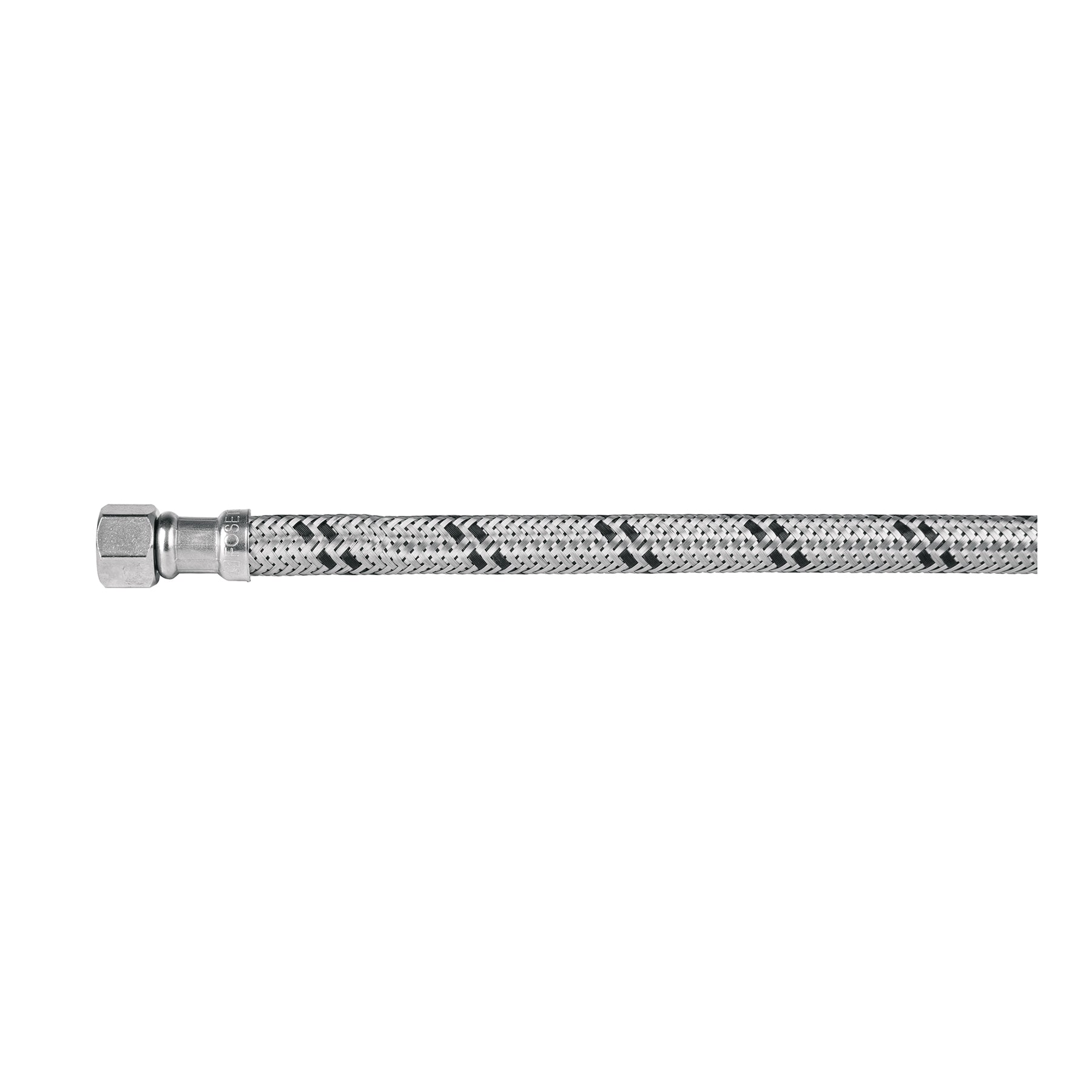 Manguera "T" lavabo/fregadero,acero inoxidable ,3/8"x1/2"x1/2",55cm, Foset, FTE-55XL, 45506