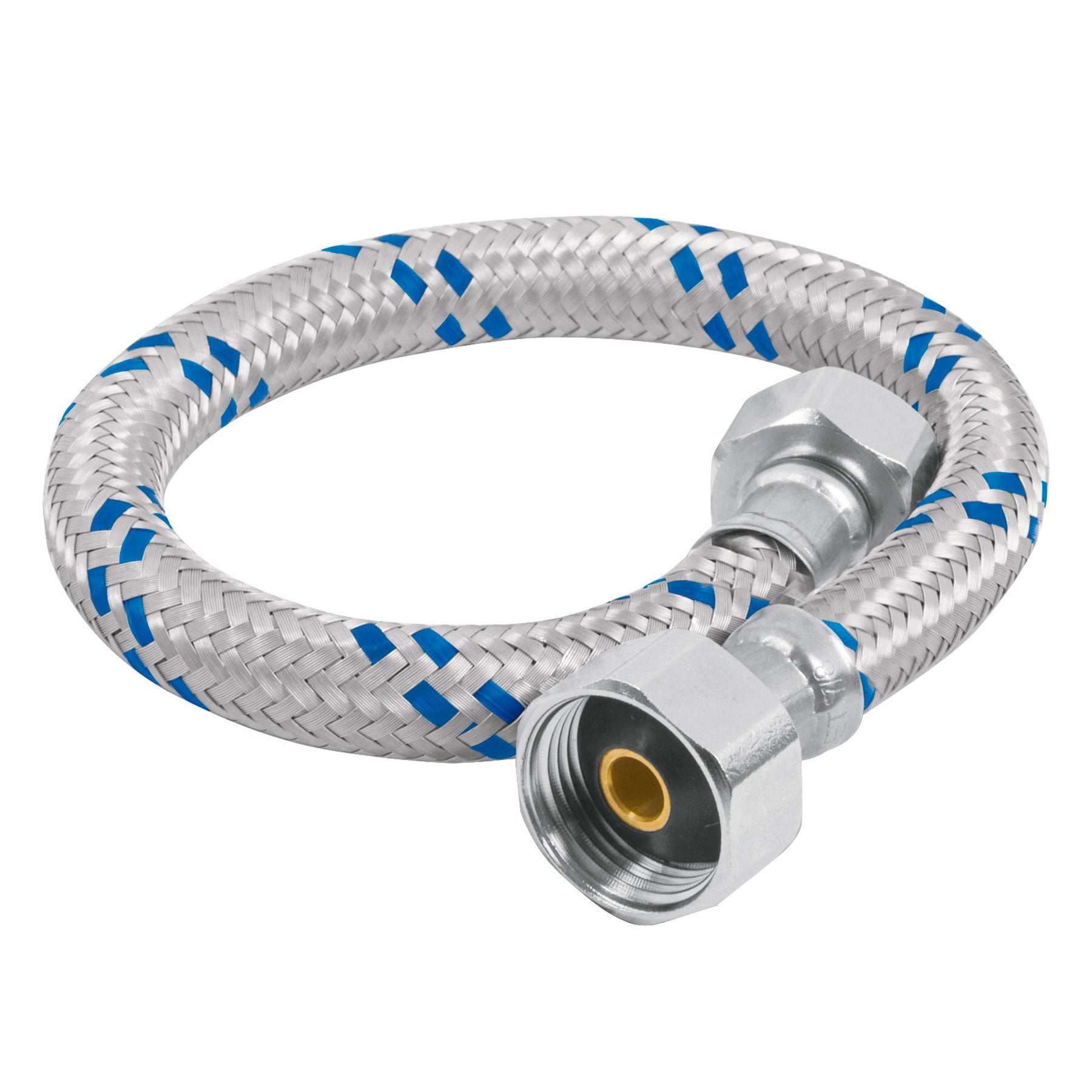 Manguera para WC, aluminio, 1/2" x 7/8", 35 cm, Foset