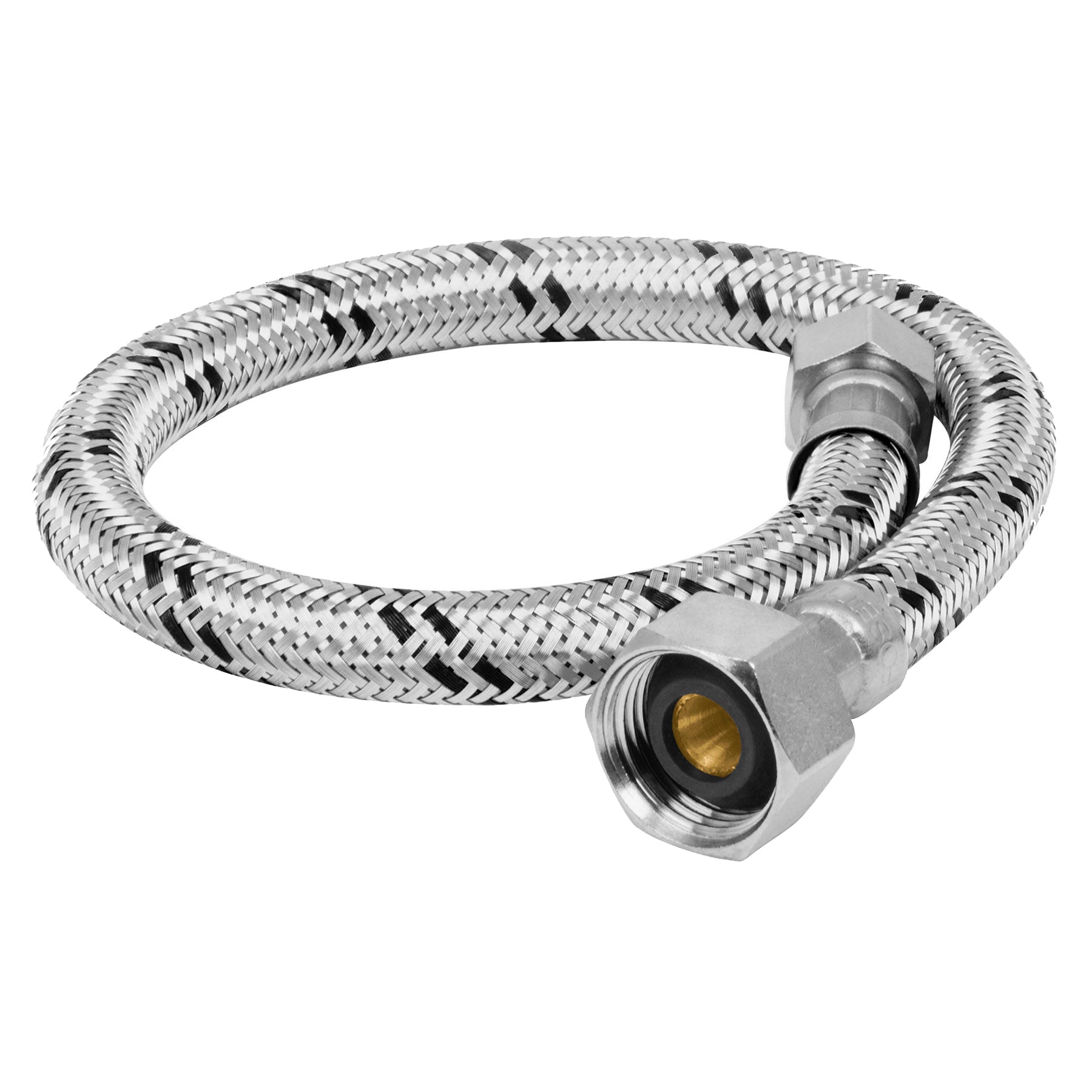 Manguera para WC, acero inoxidable 3/8"x7/8", 40cm, latón/latón