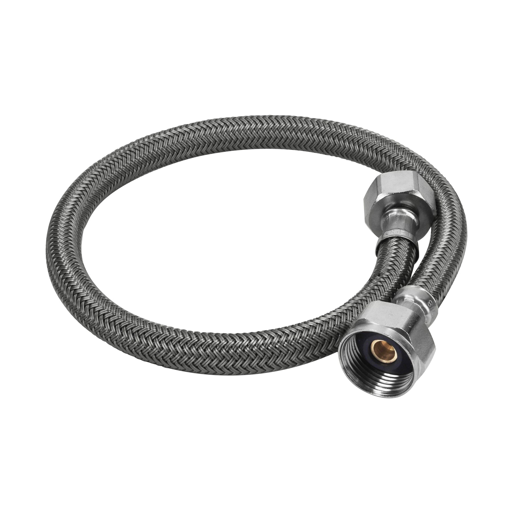 Manguera para WC, vinilo gris, 1/2" x 7/8", 50 cm