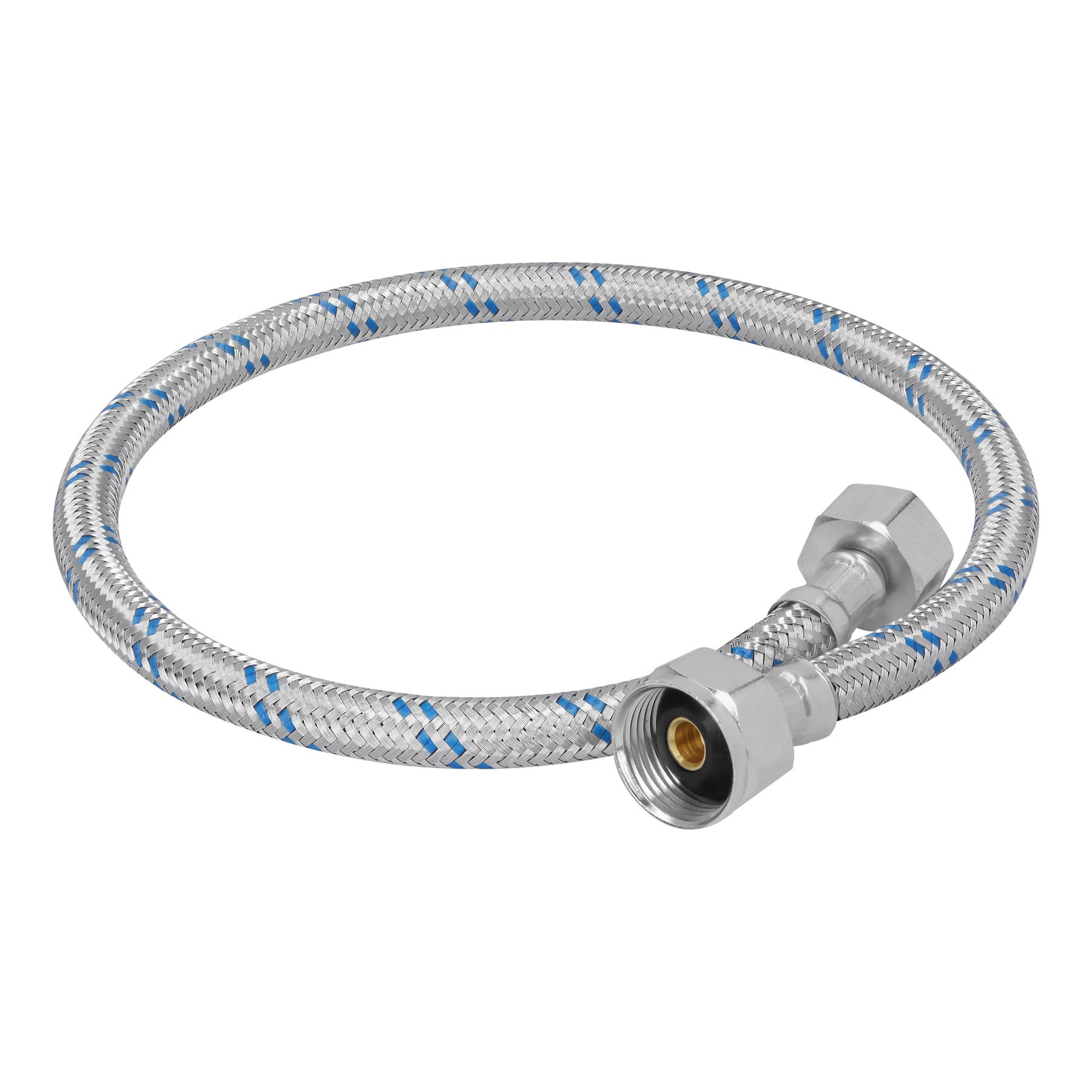 Manguera para WC, aluminio, 1/2" x 7/8", 60 cm, Foset