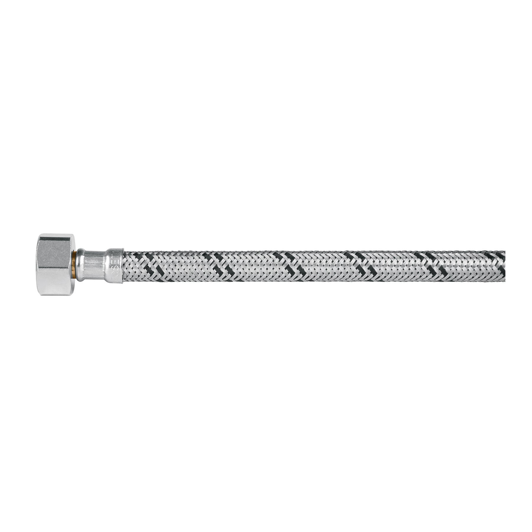 Manguera para WC, acero inoxidable , 1/2"x7/8", 35 cm, plástico/latón, Foset, FWC-P35X, 49510