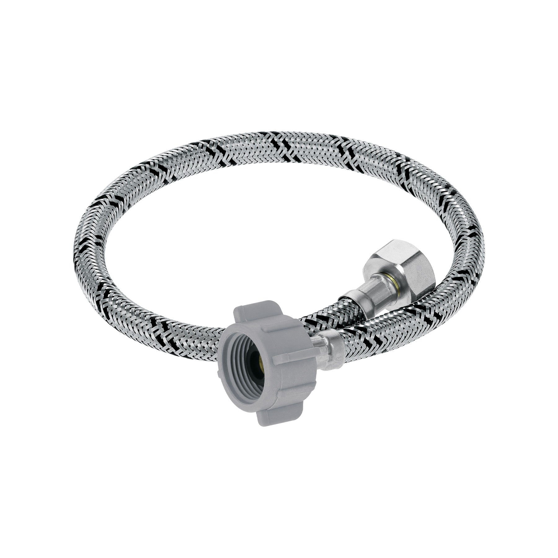 Manguera para WC, acero inoxidable 1/2"x7/8", 50 cm, plástico/latón