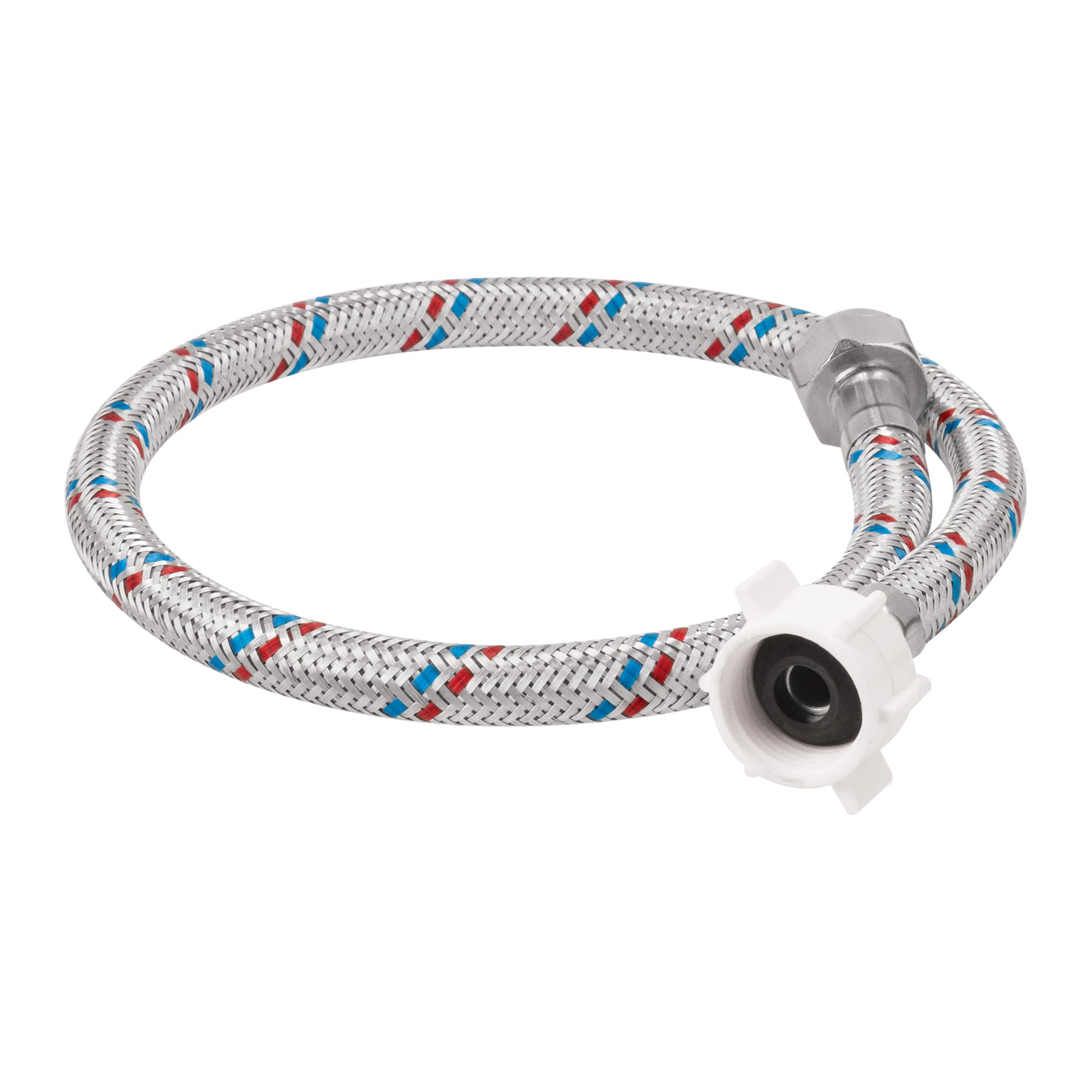 Manguera para WC, aluminio, 1/2"x7/8", 60cm, plást/metal, Basic