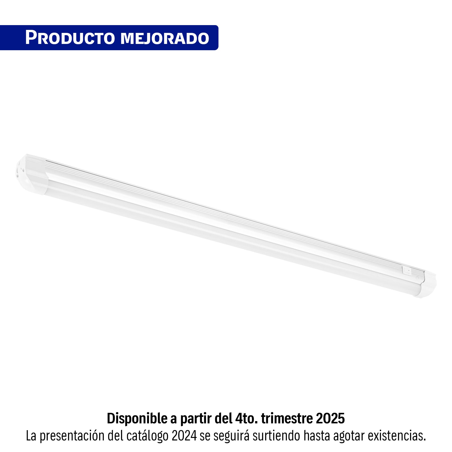 Luminario lineal LED 12W, 6500K, ultradelgado, para gabinete, Volteck, GAB-002L, 47325
