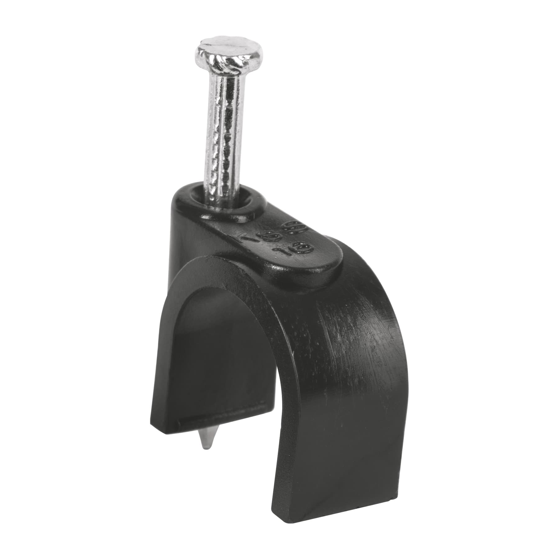 Bolsa con 20 grapas negras de 16 mm para cable redondo, Volteck, GCU-16N, 48284