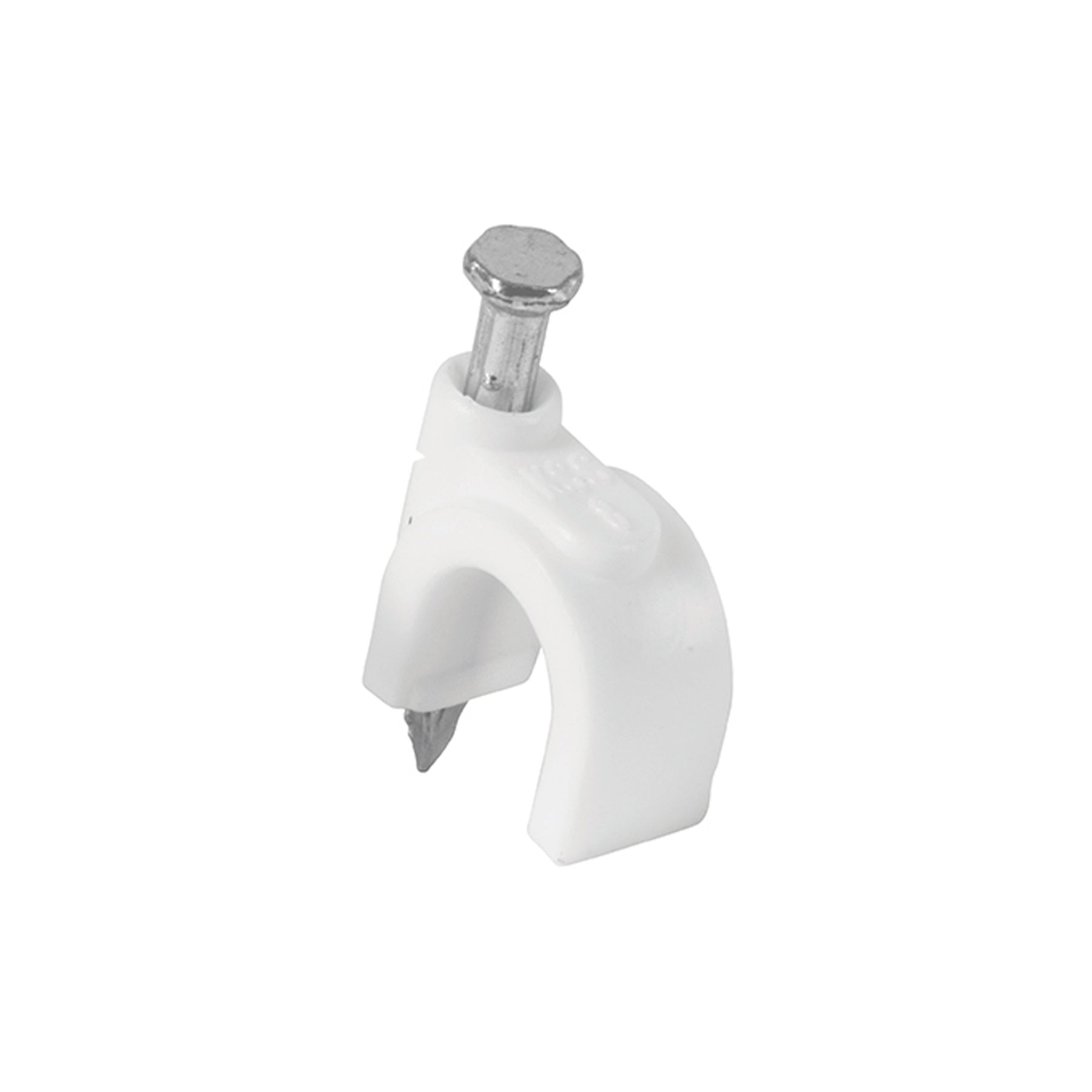 Bolsa con 500 grapas blancas de 8 mm para cable redondo, Volteck, GCU-8BG, 43042